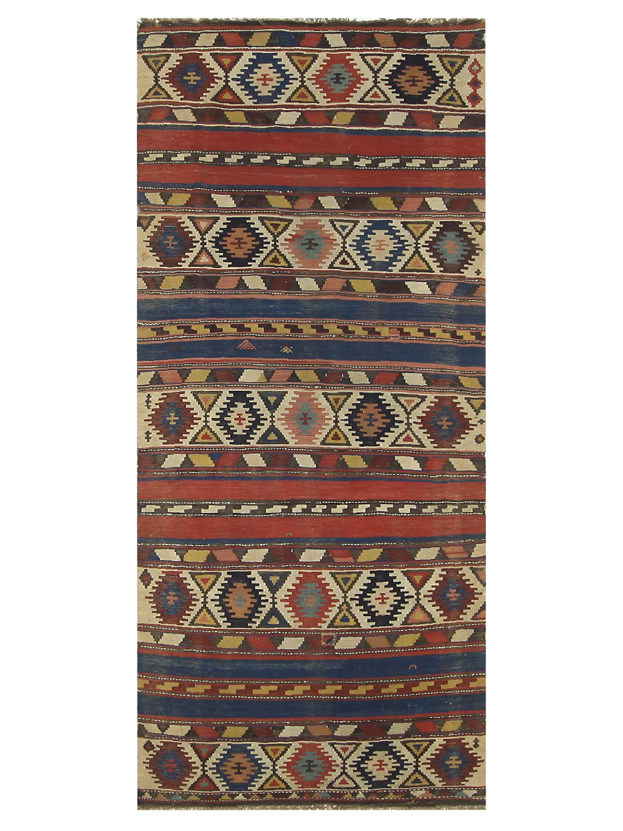 Antique Shirvan Kilim Rust 4x10
