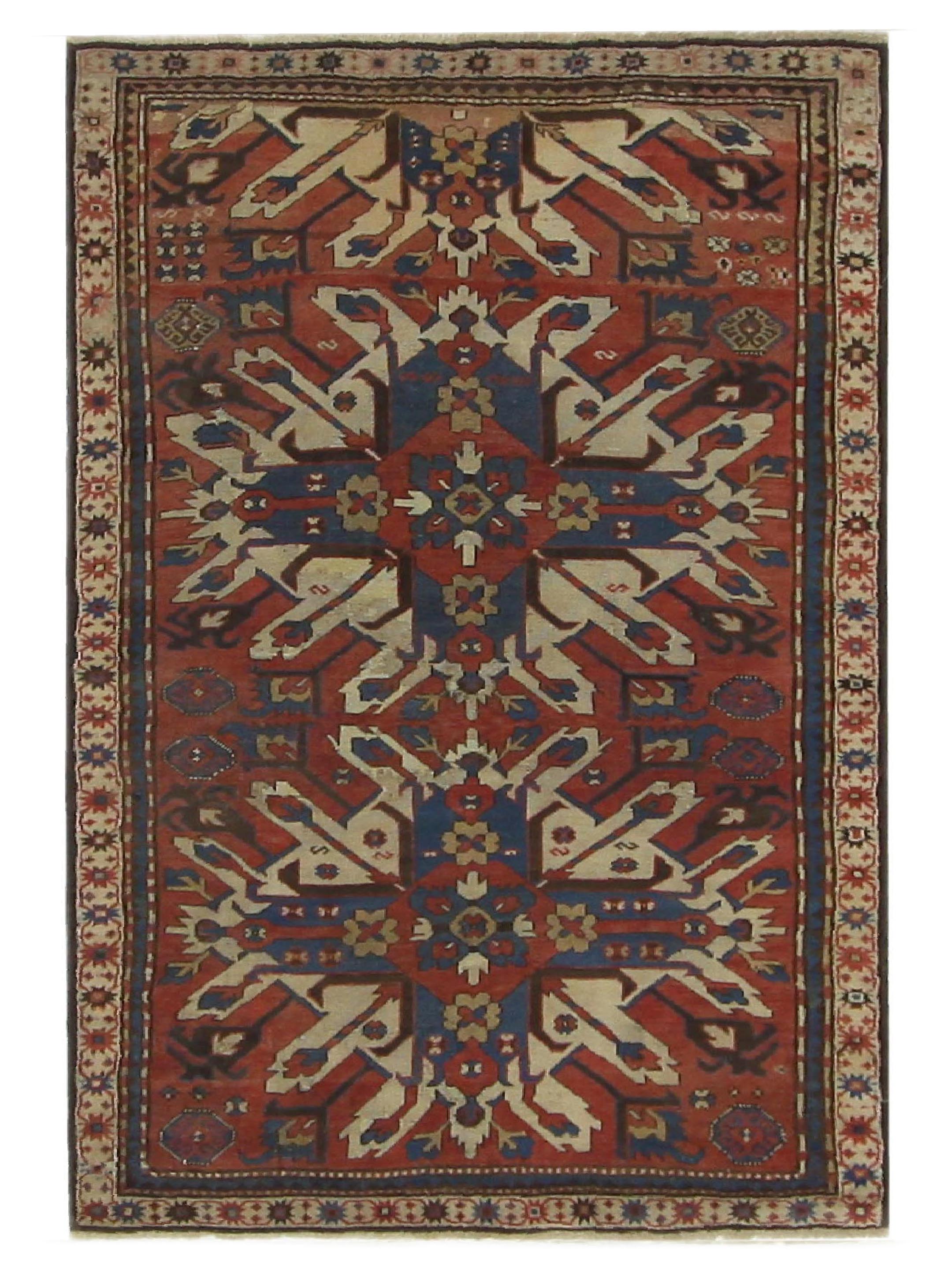 Antique Kazak Rust 5x7