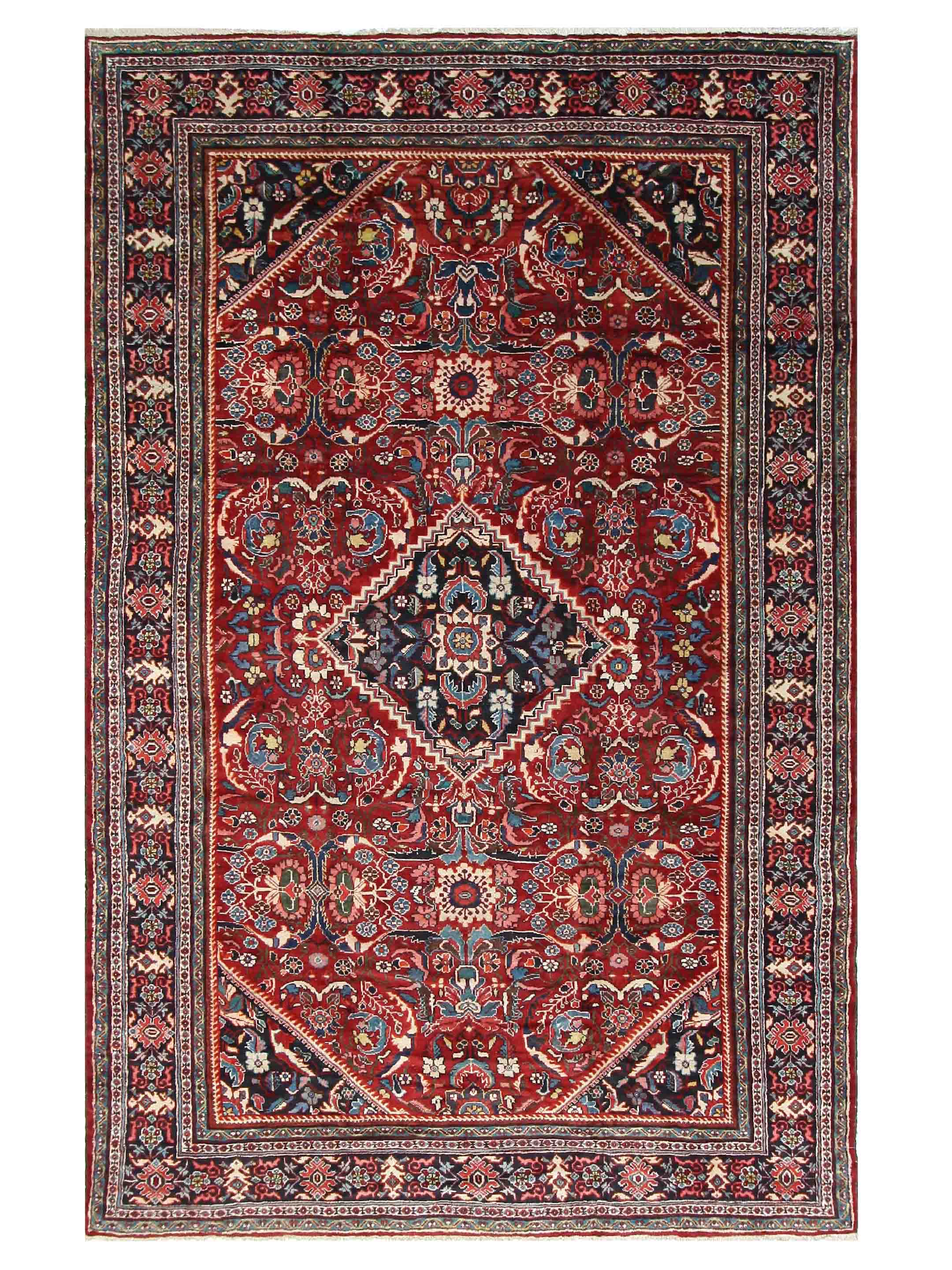 Antique Mahal Rust 10x17