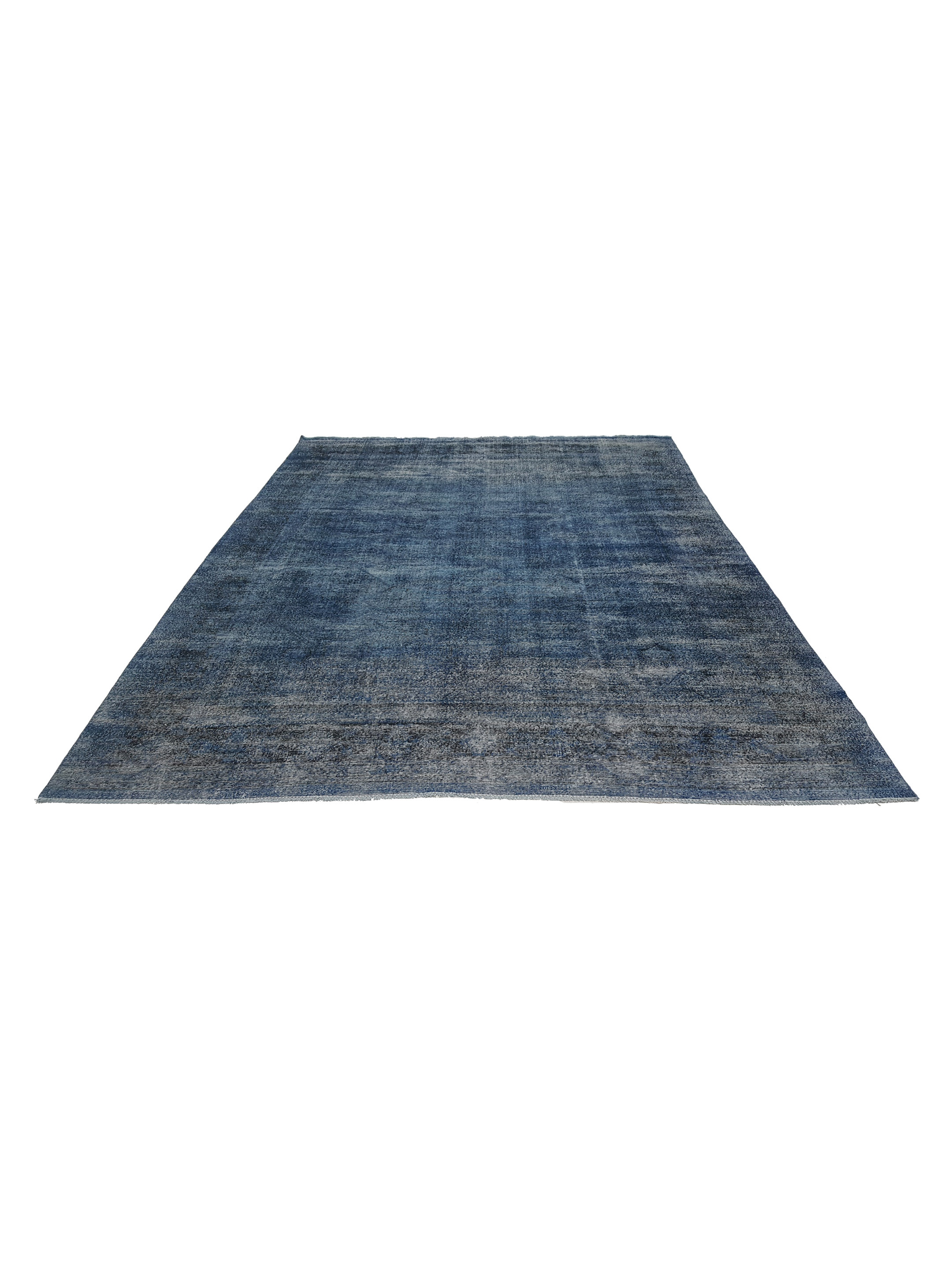 Vintage Overdyed Hand Knotted Blue 10x14 - Image 2 of 6