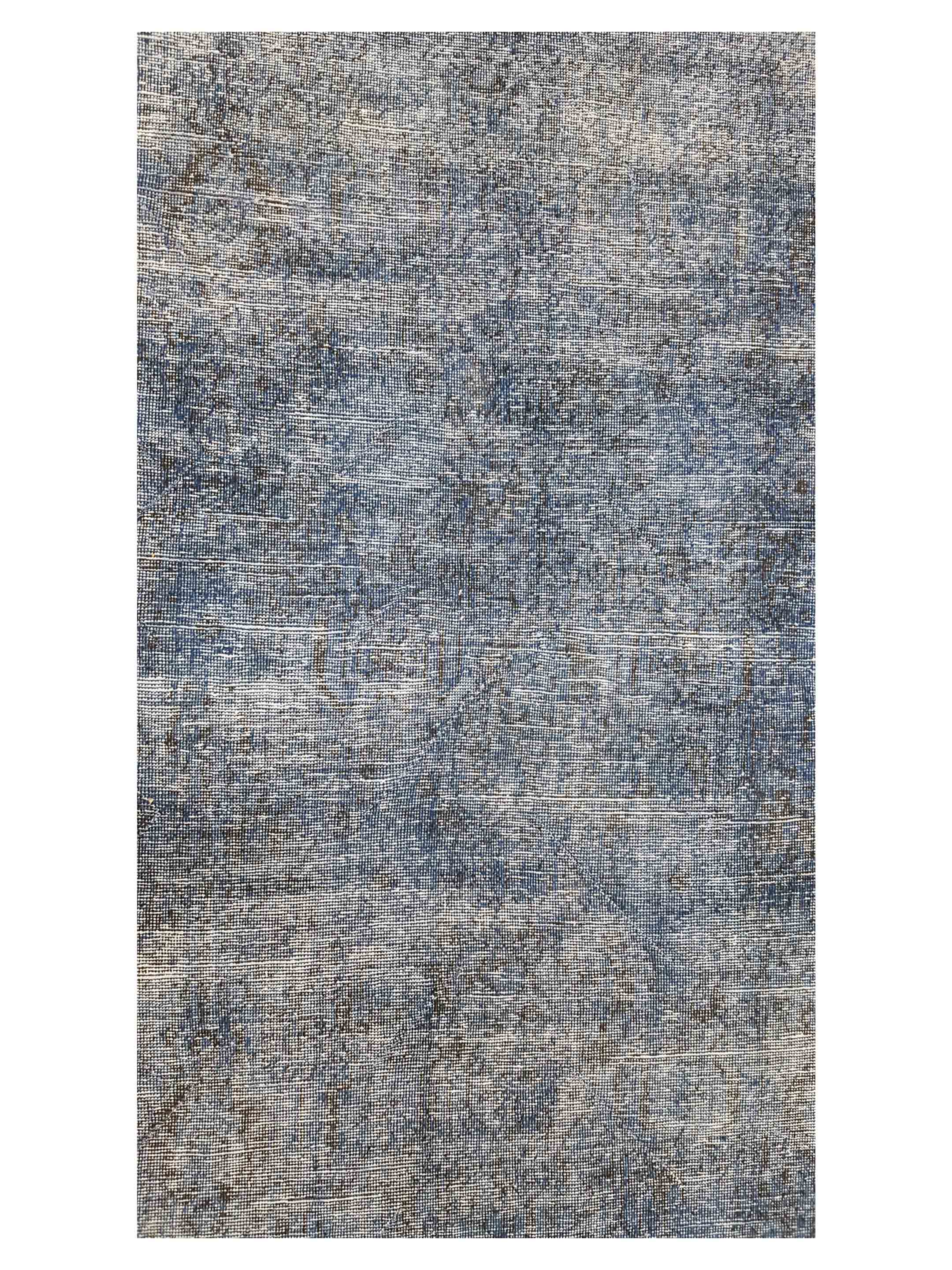 Vintage Overdyed Hand Knotted Blue 10x14 - Image 5 of 6