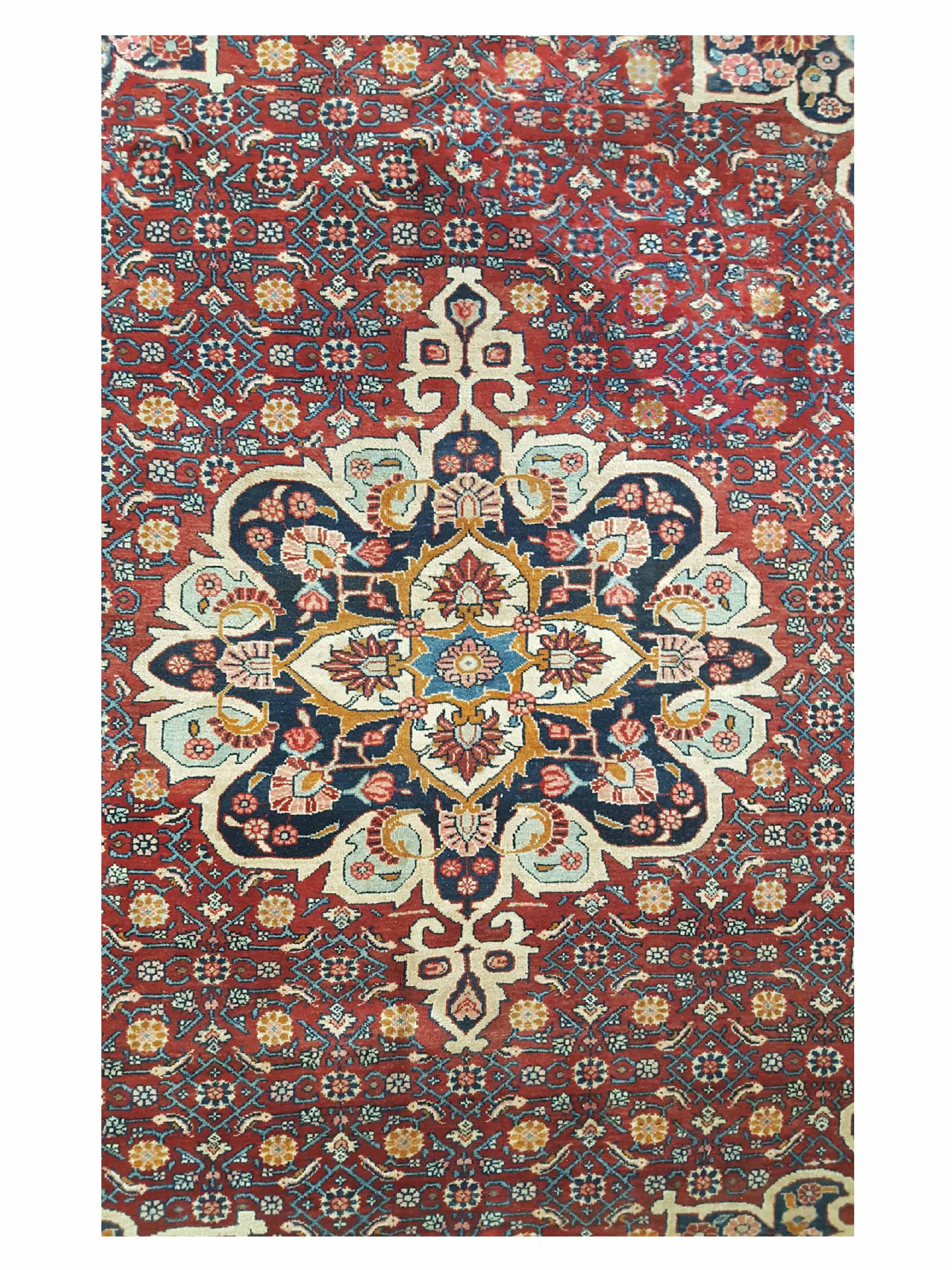 Bijar Hand Knotted Rust 7x10 - Image 5 of 6