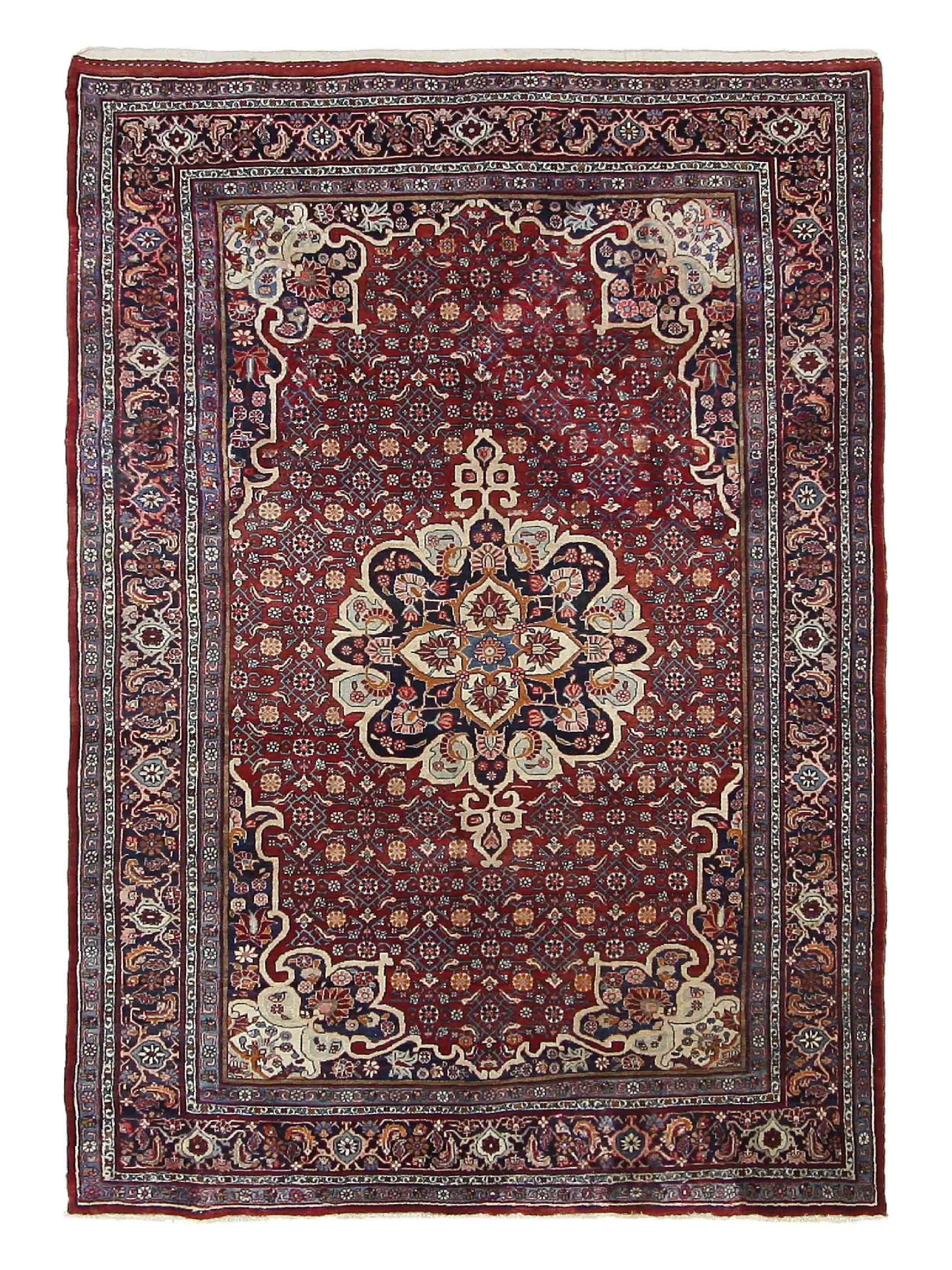 Bijar Hand Knotted Rust 7x10
