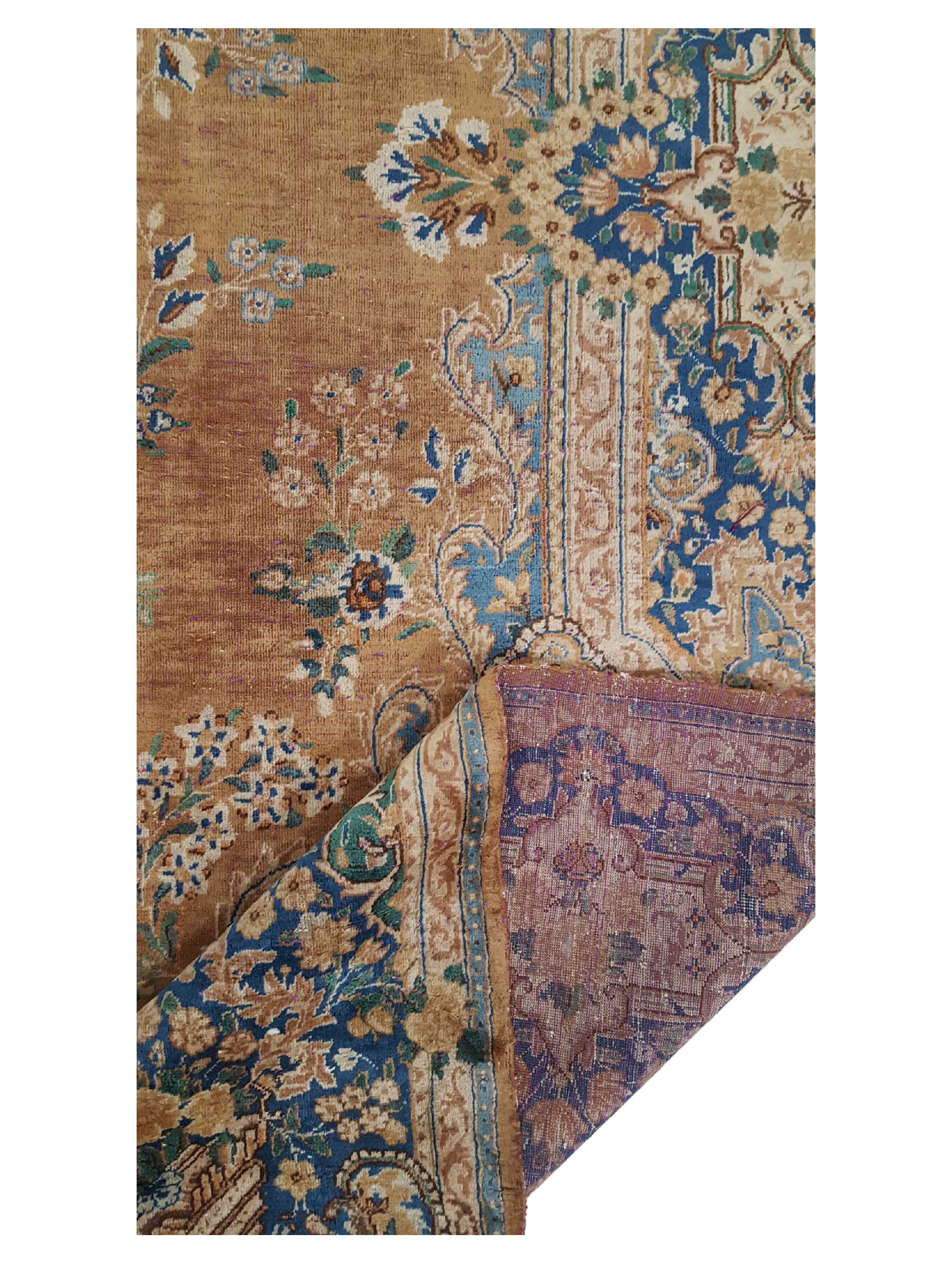 Antique Yazad Brown 10x13 - Image 3 of 7