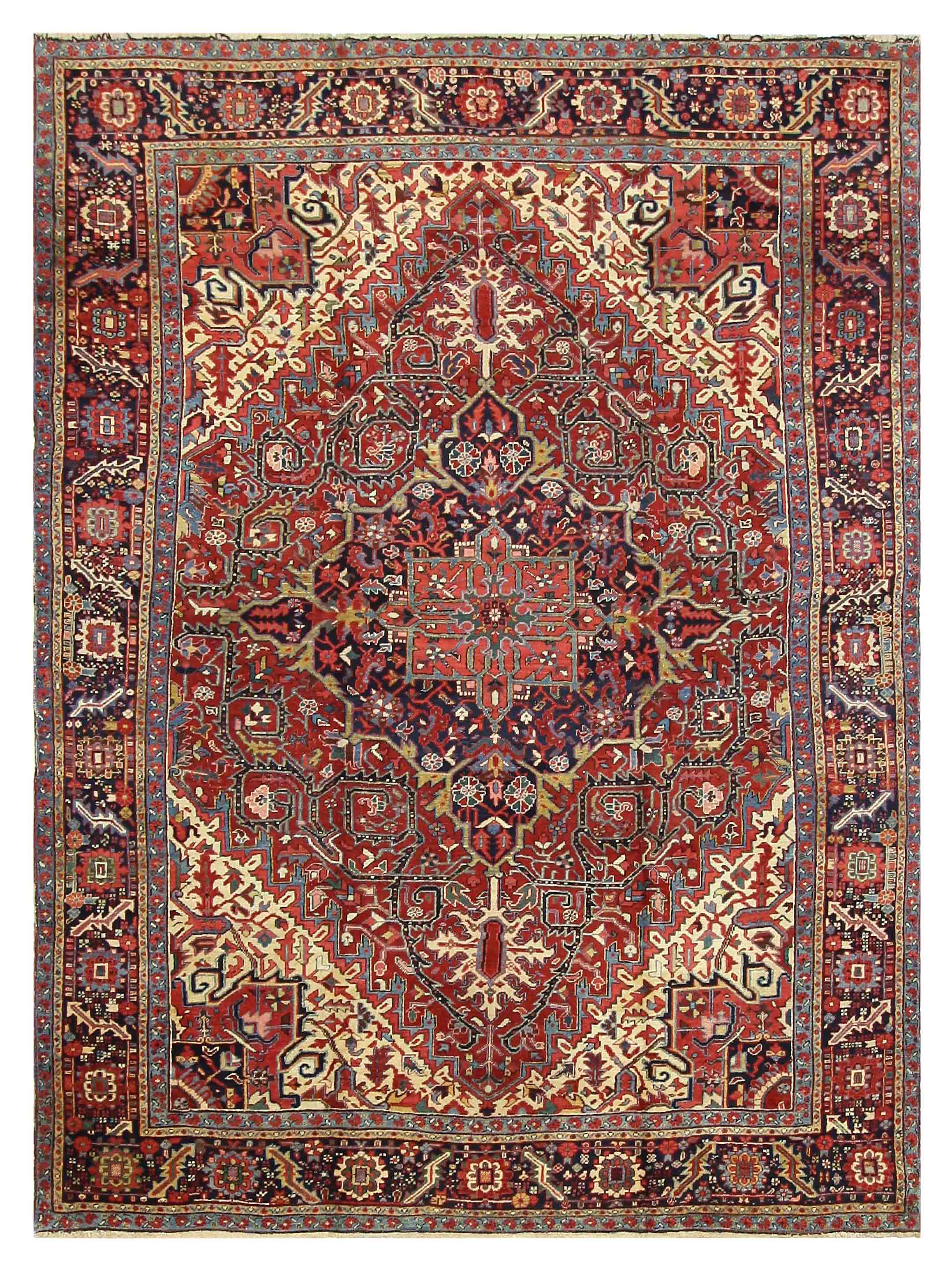 Antique Heriz Rust 10x13