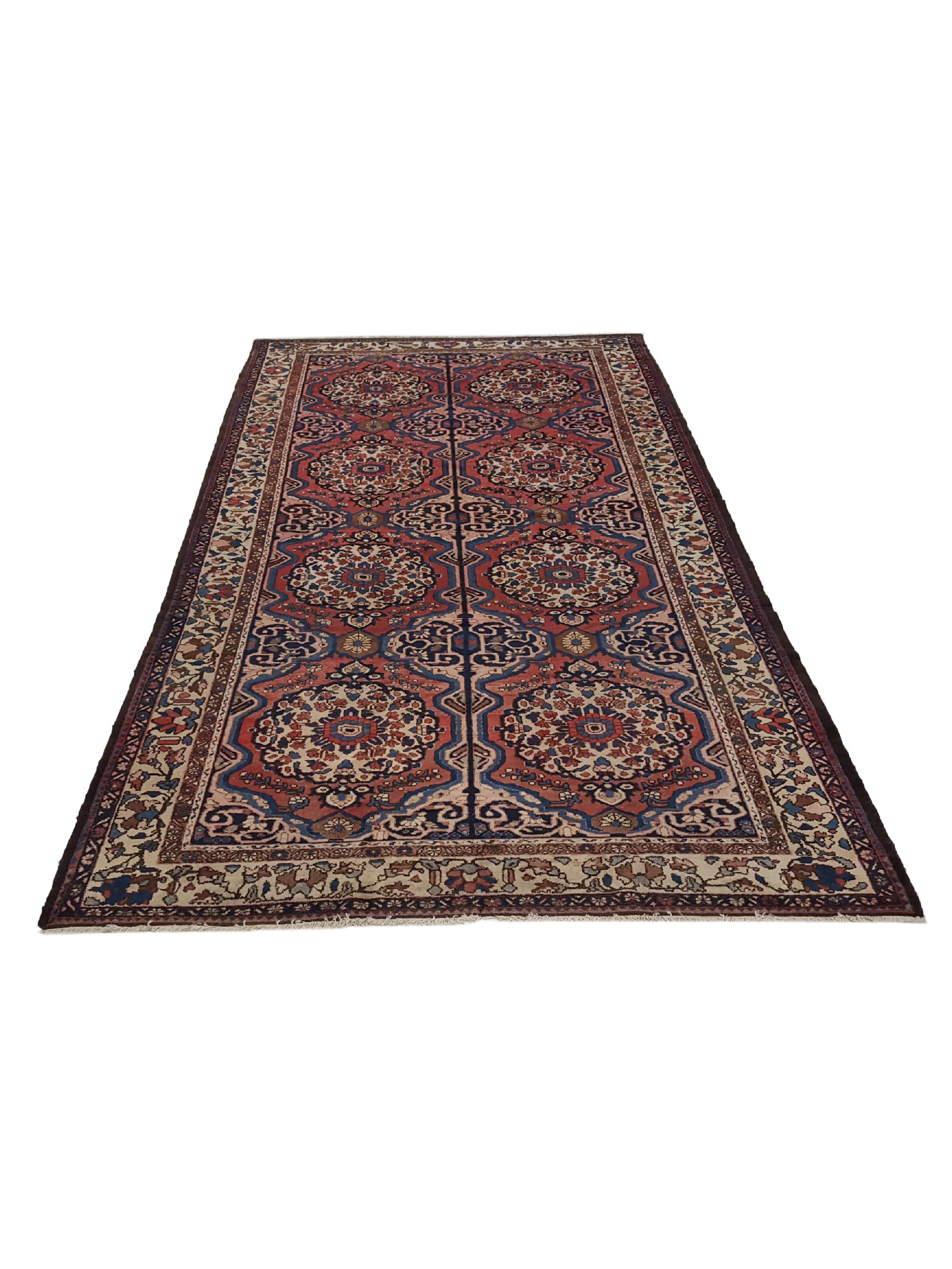 Antique Bakhtiyari Brick 7x14 - Image 2 of 6