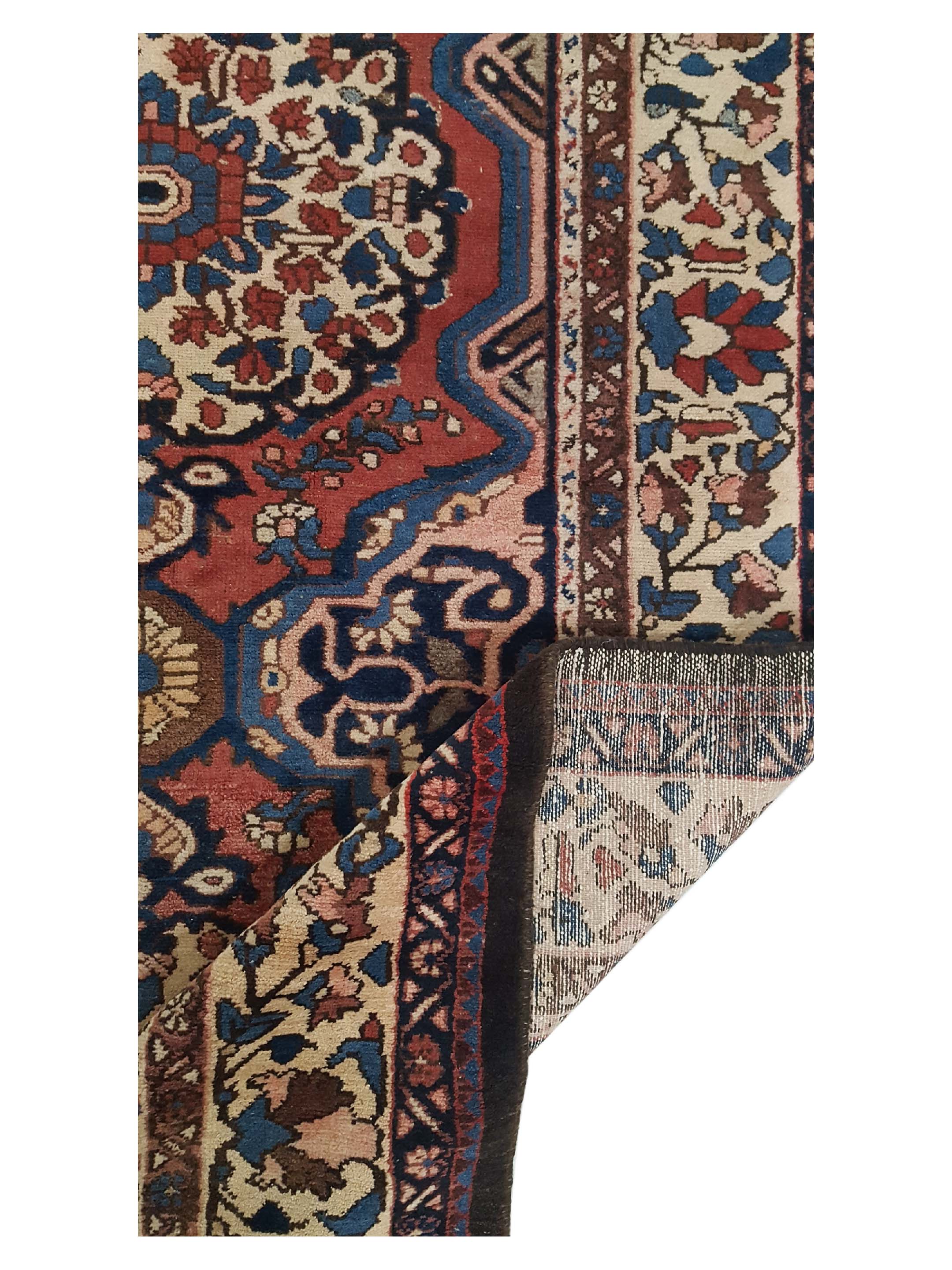 Antique Bakhtiyari Brick 7x14 - Image 3 of 6