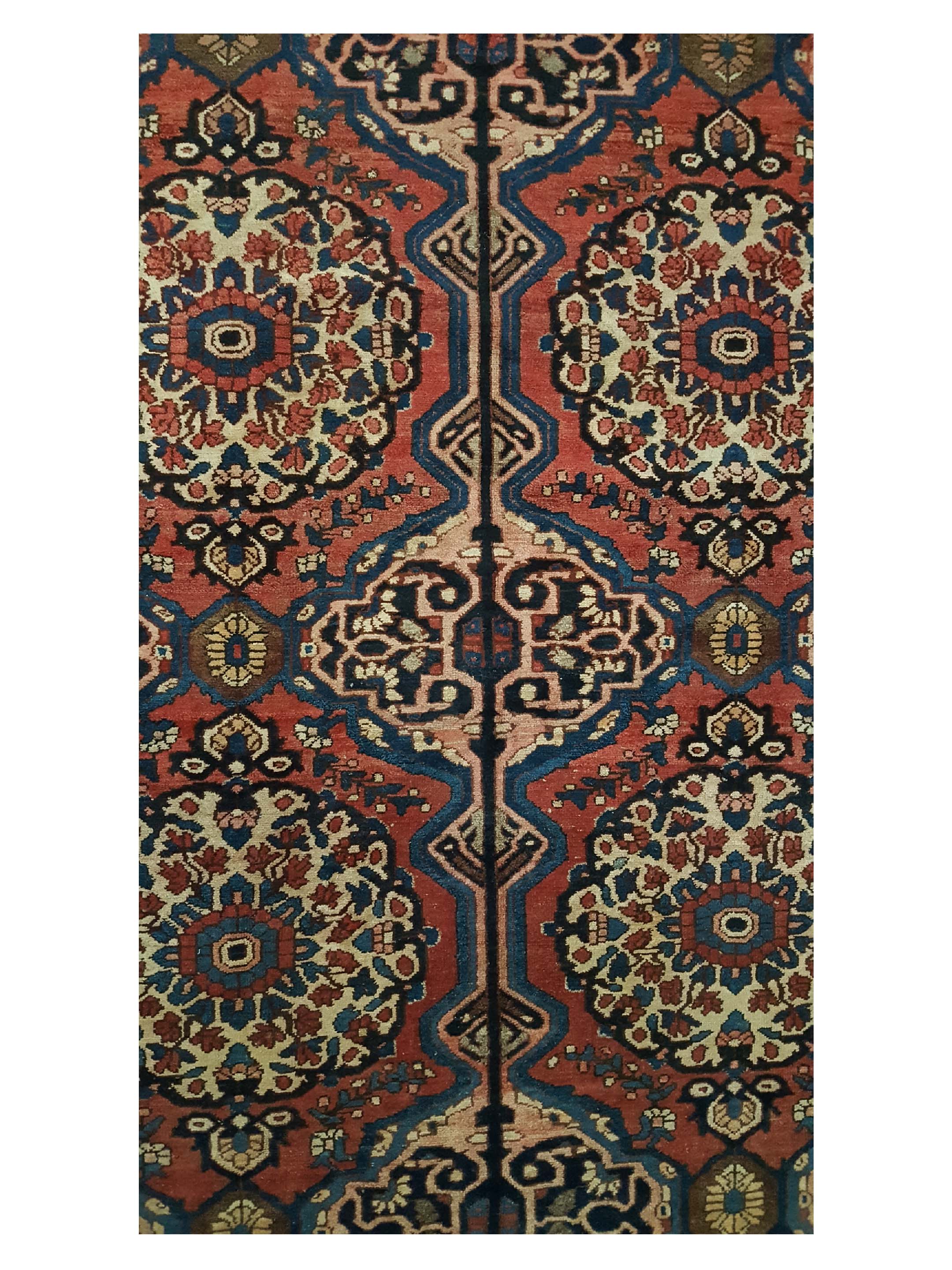 Antique Bakhtiyari Brick 7x14 - Image 5 of 6