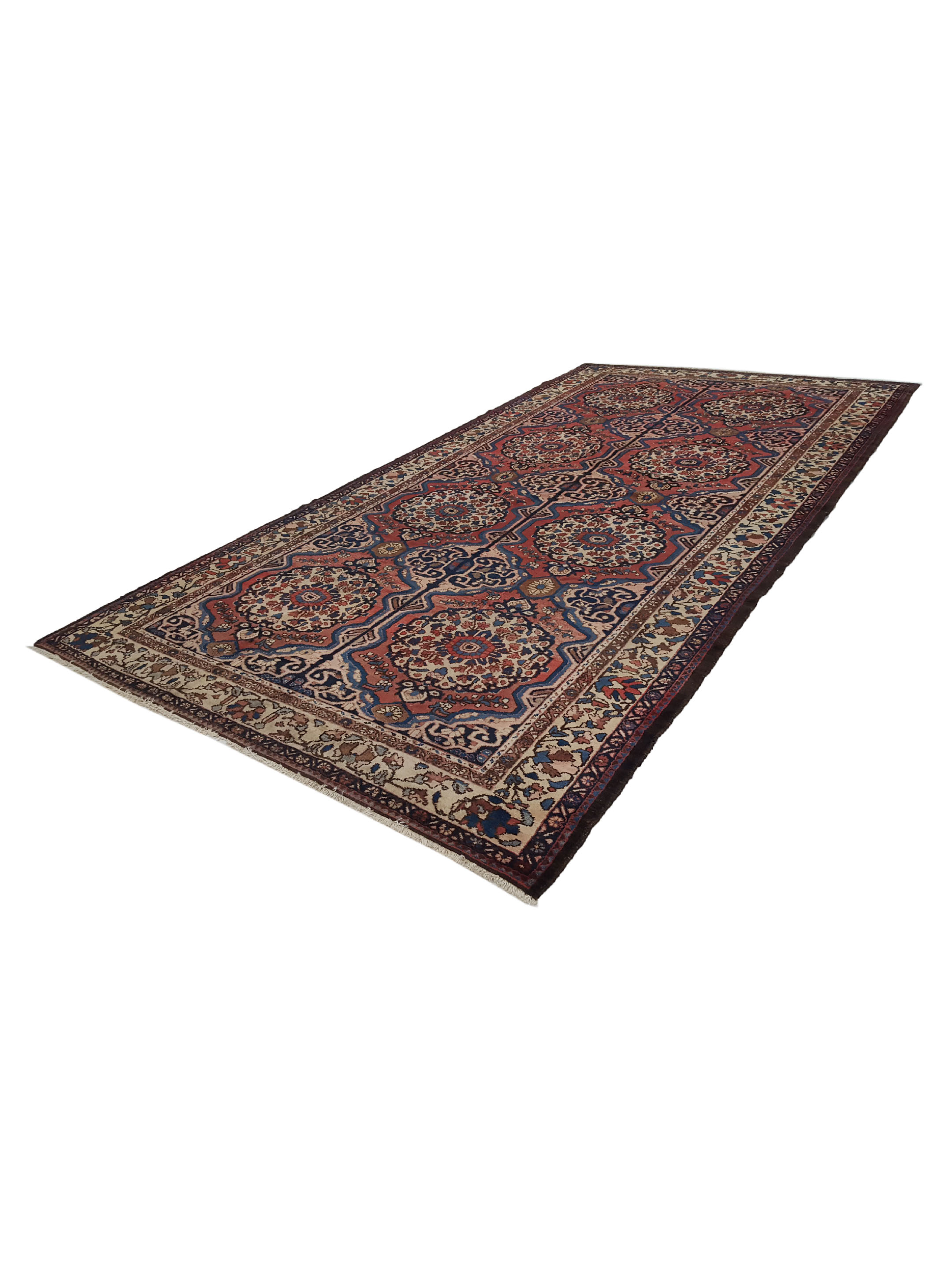 Antique Bakhtiyari Brick 7x14 - Image 6 of 6