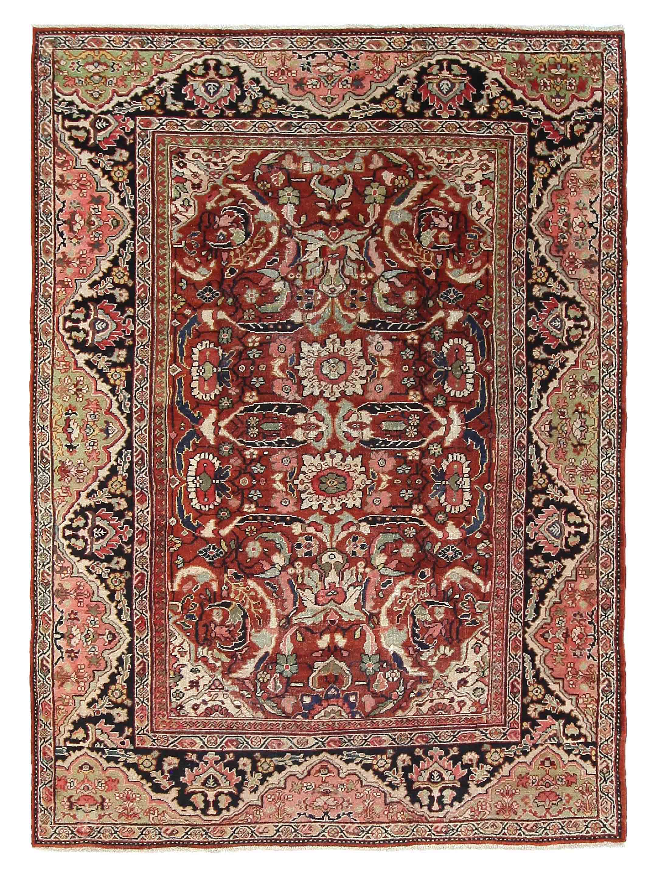 Antique Mahal Rust 9x12
