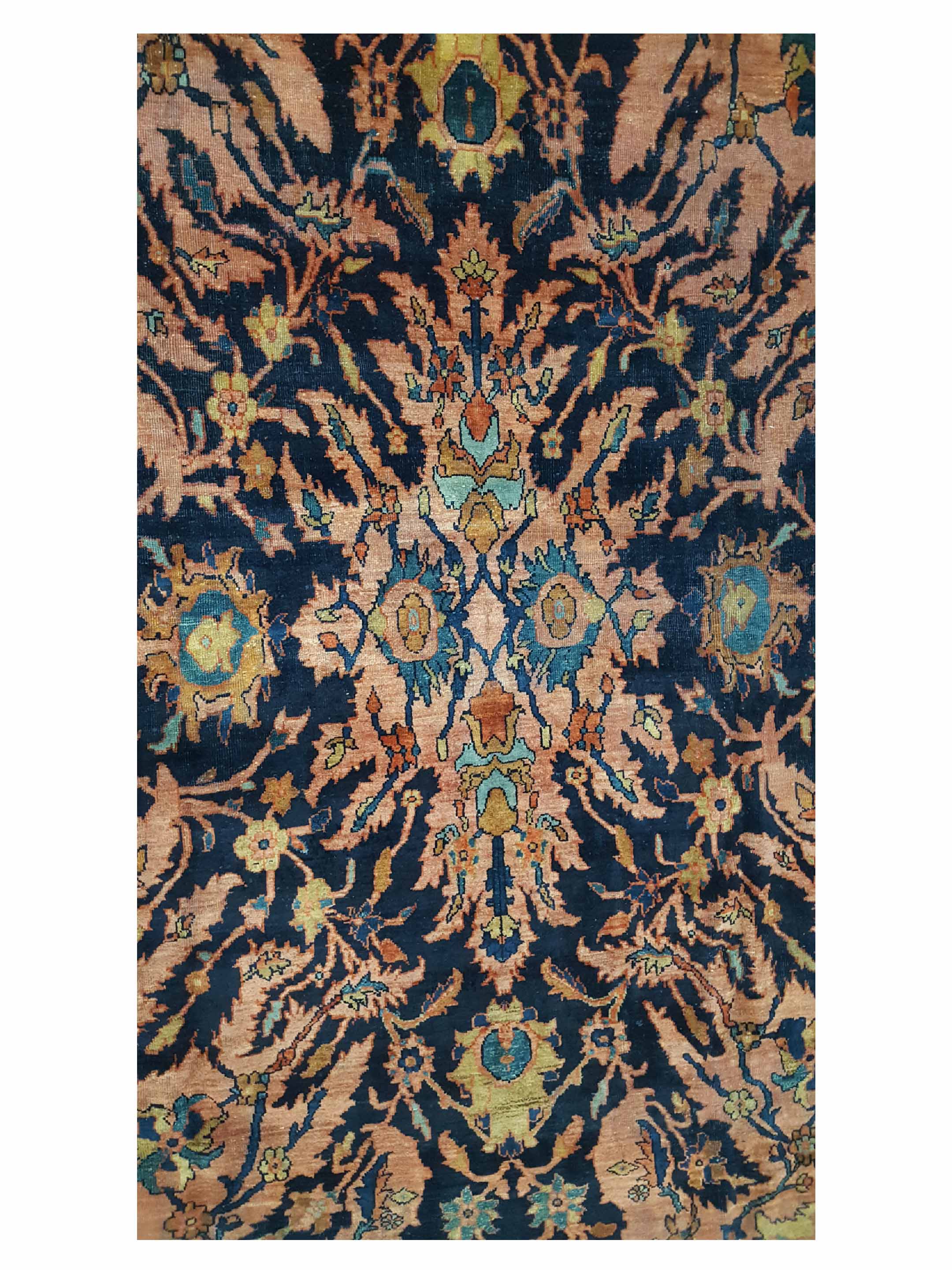 Antique Farahan Rust 9x12 - Image 5 of 6