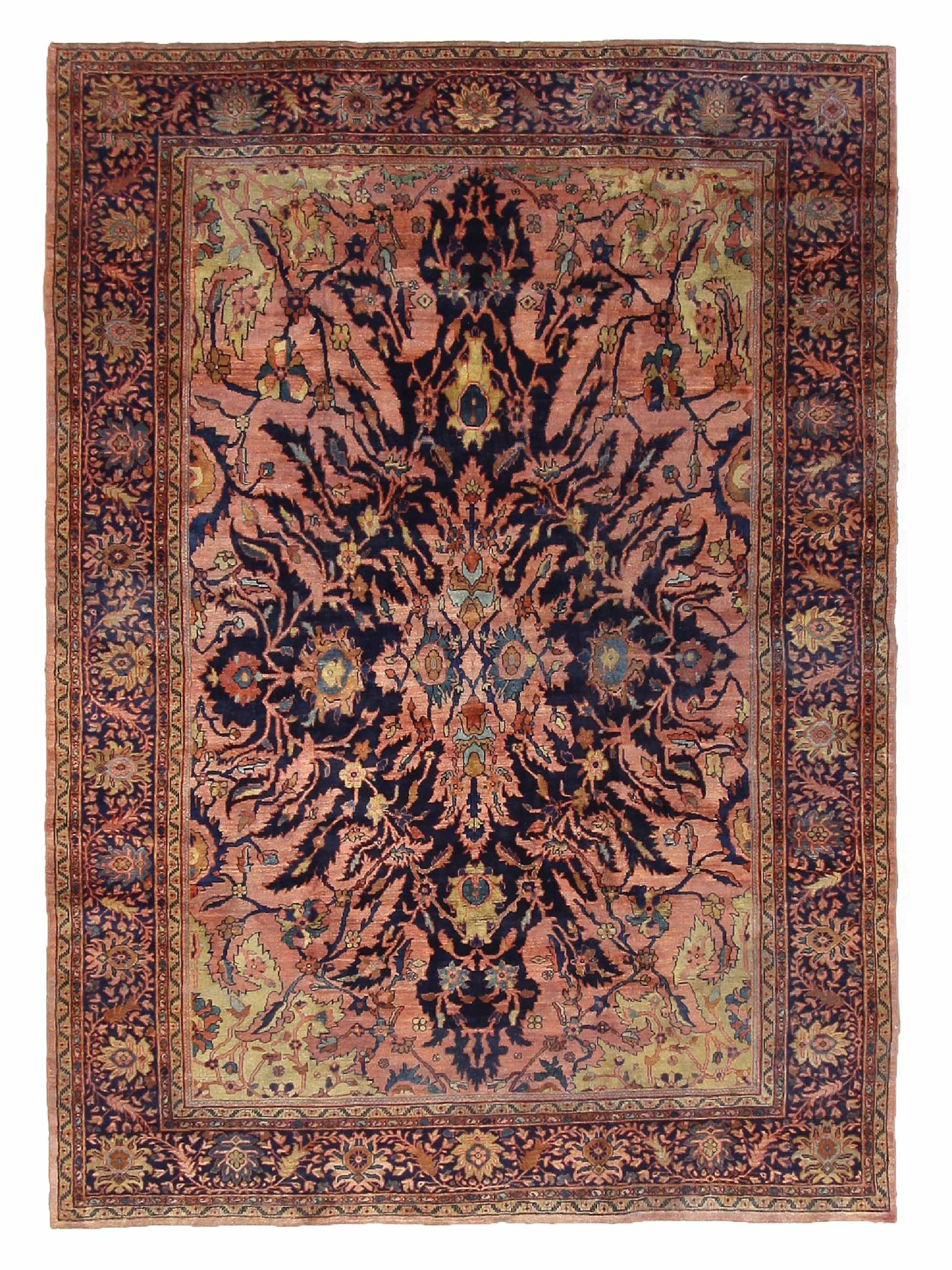 Antique Farahan Rust 9x12