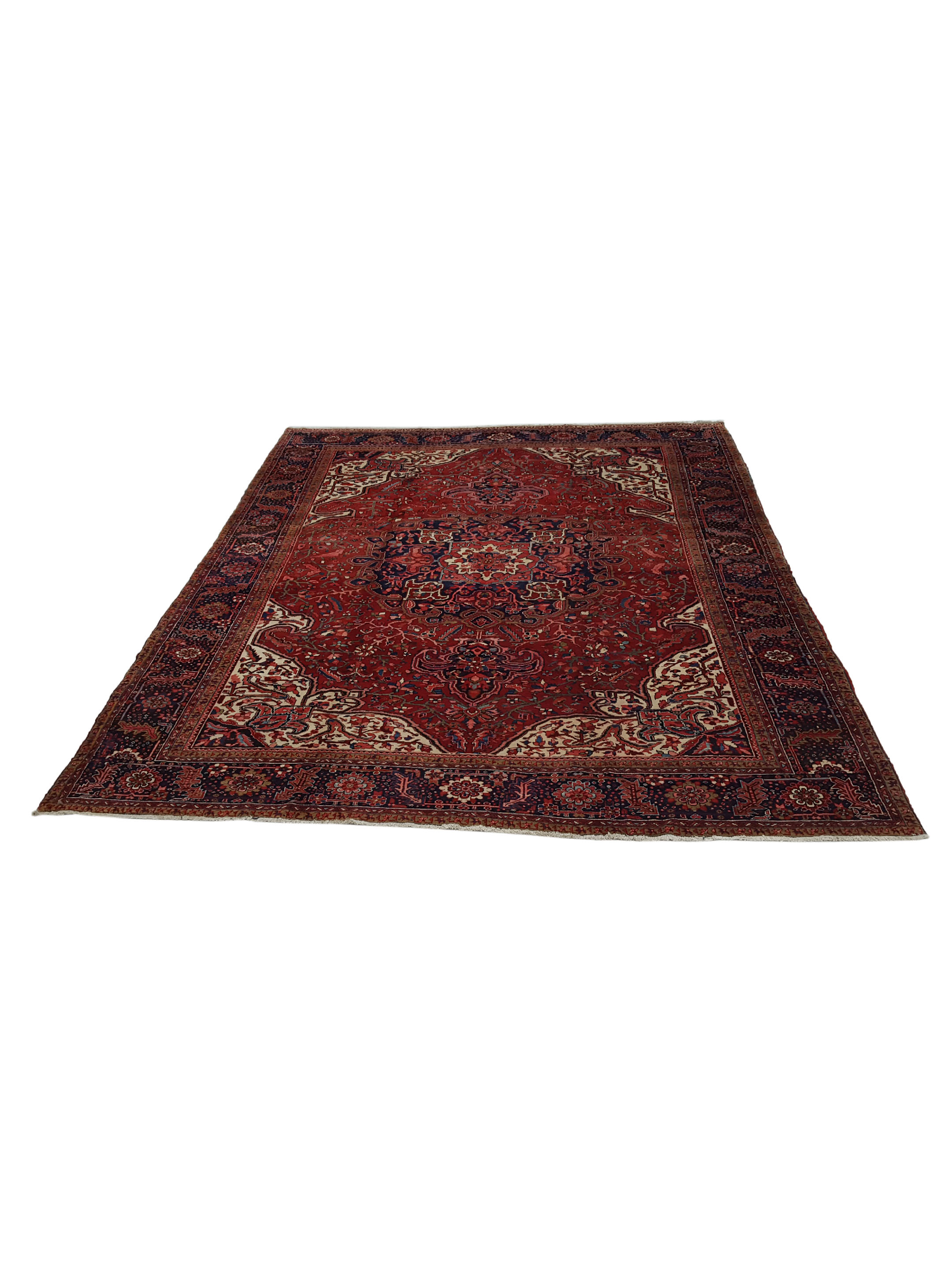 Antique Heriz Red 12x15 - Image 2 of 6