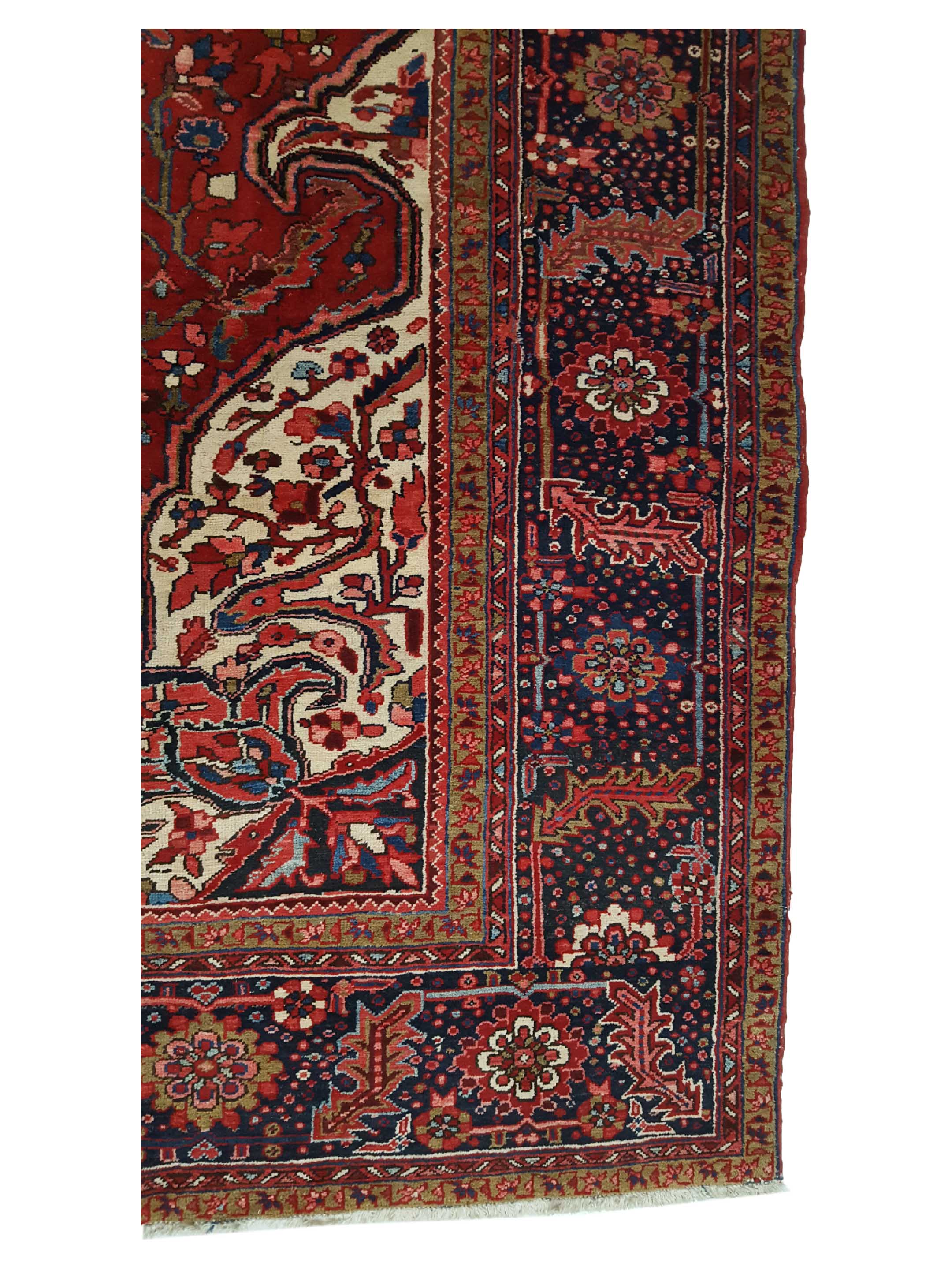 Antique Heriz Red 12x15 - Image 4 of 6