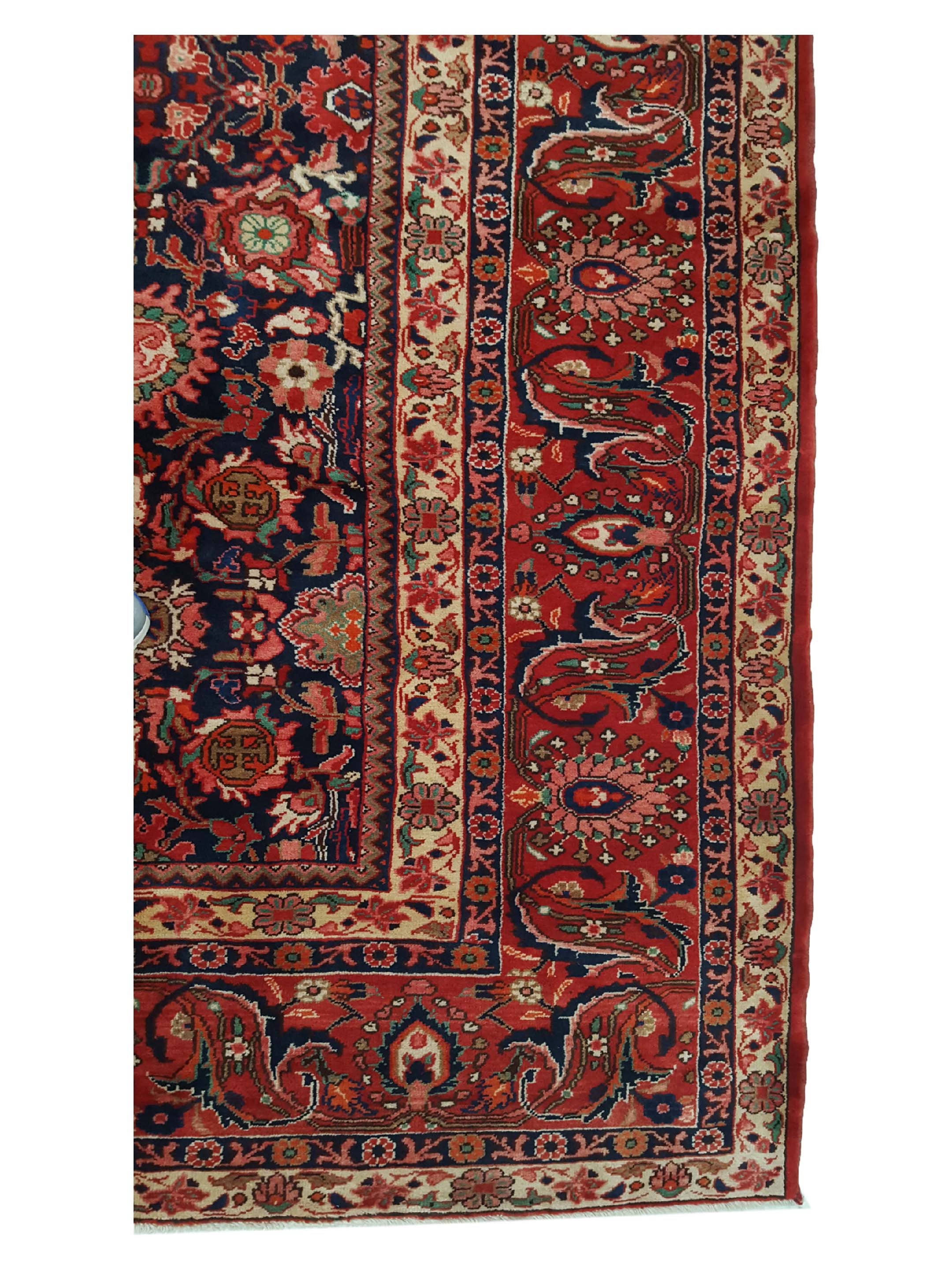 Antique Malayer Indigo 10x14 - Image 4 of 6