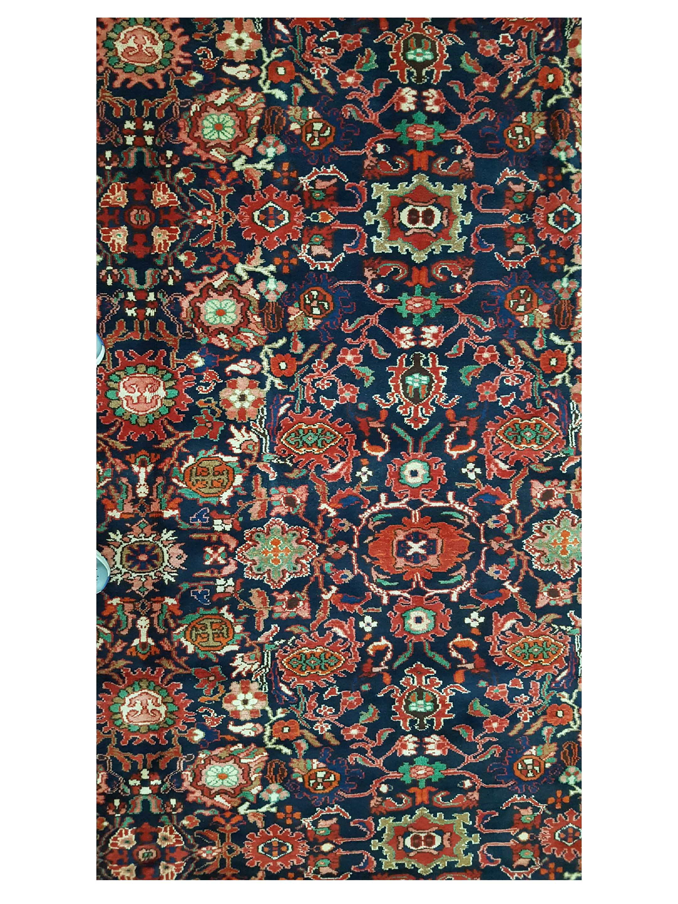 Antique Malayer Indigo 10x14 - Image 5 of 6