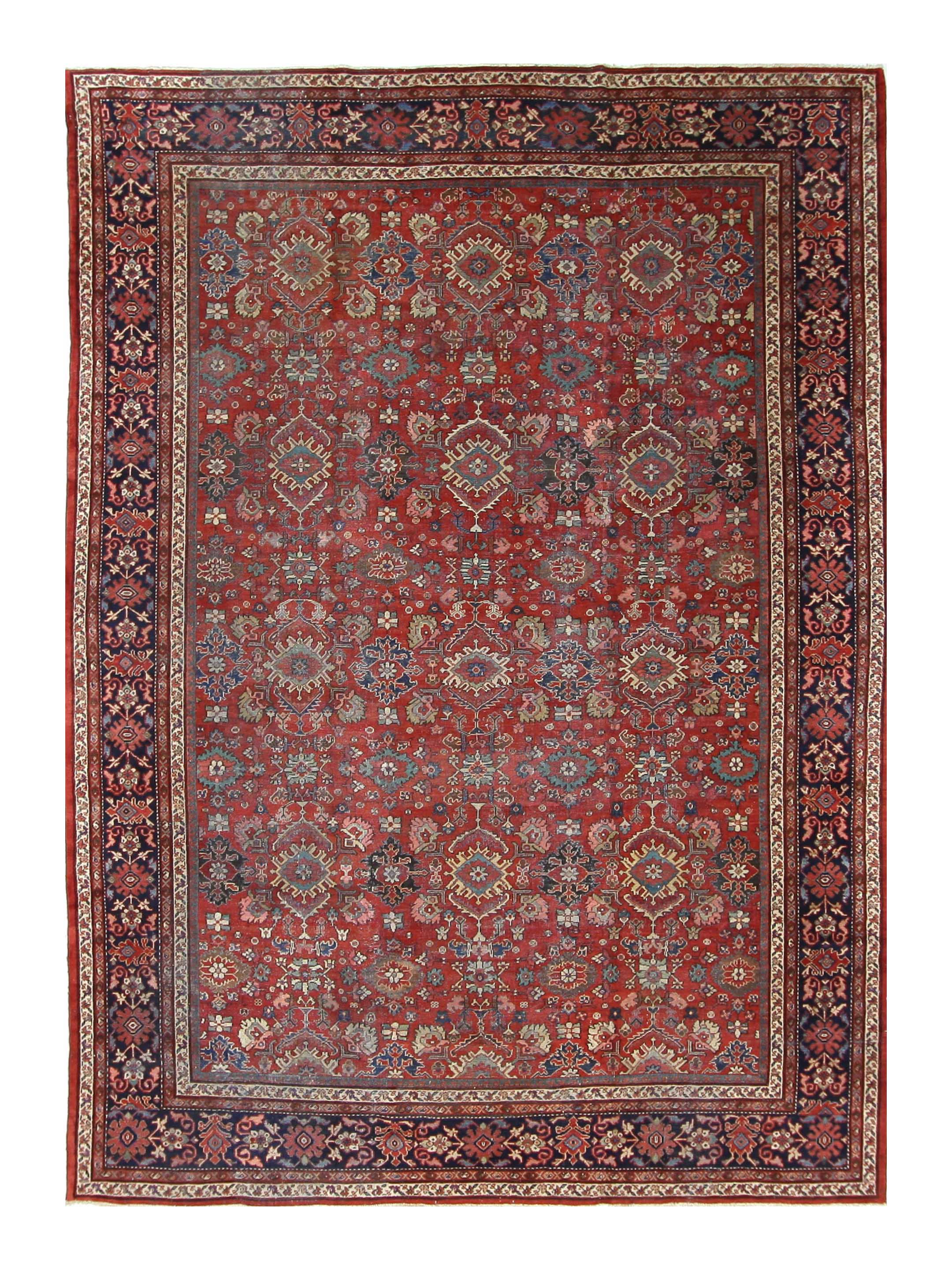 Antique Mahal Rust 11x14