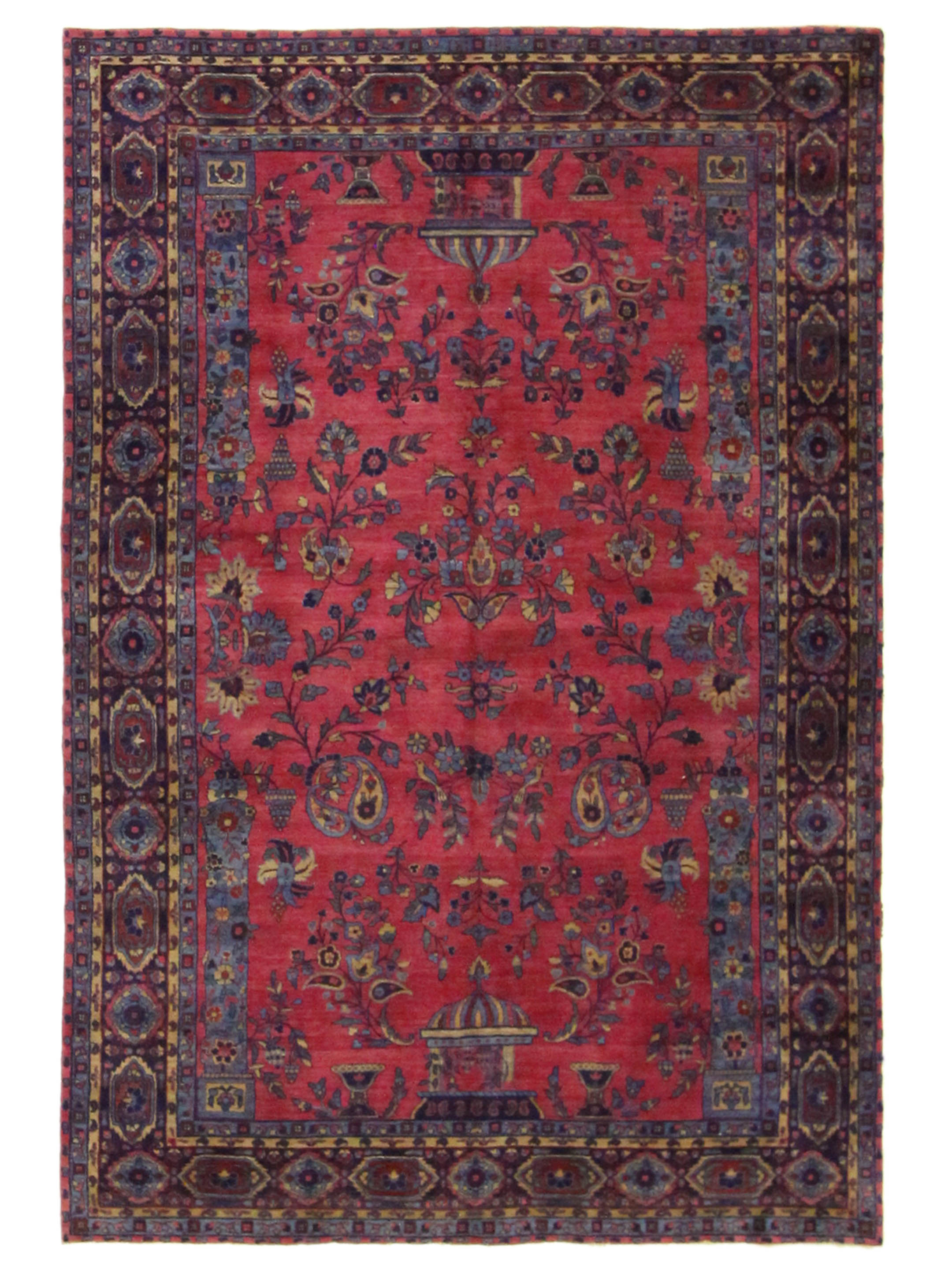 Antique Kerman Pink 6x9