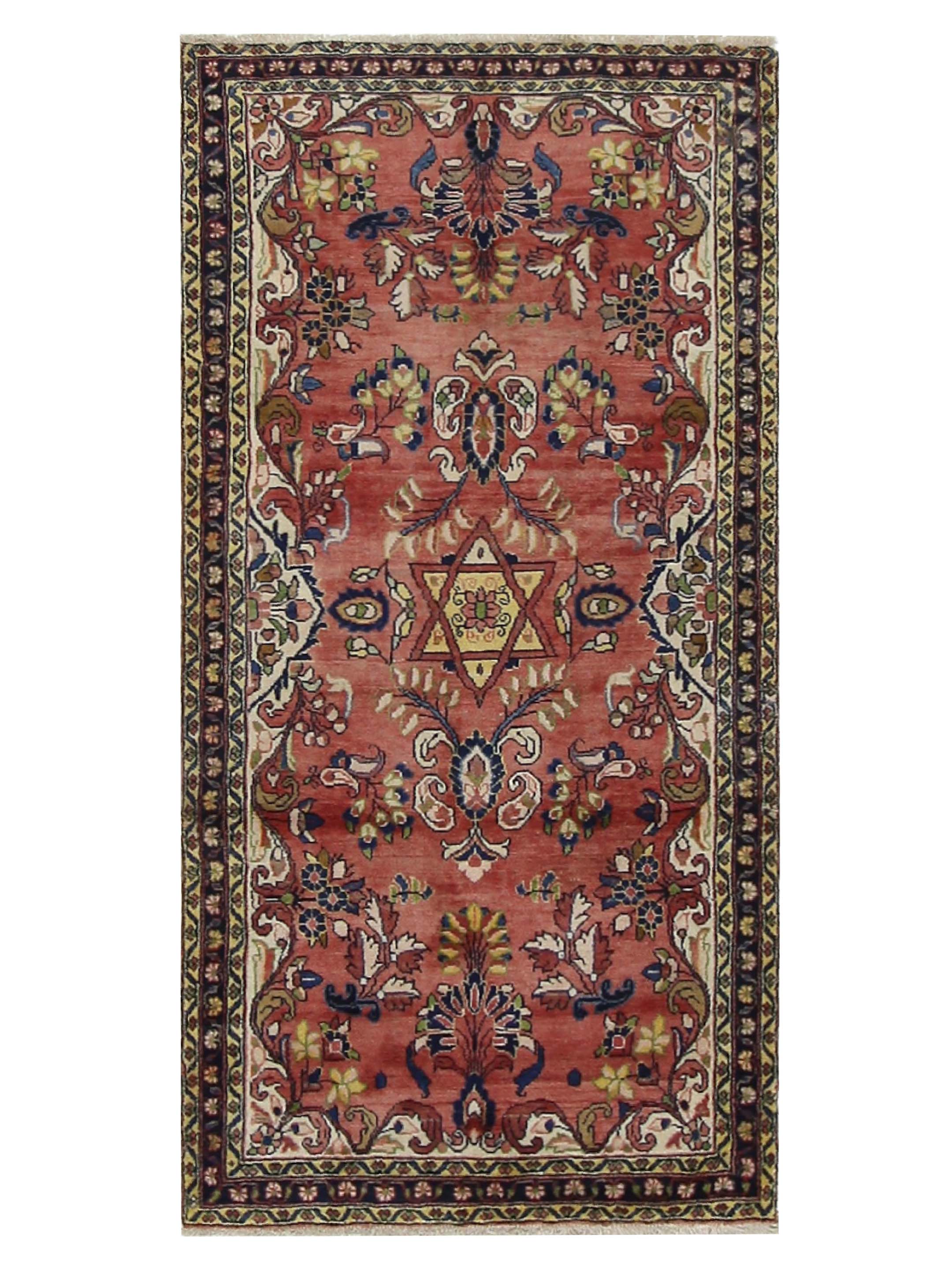 Antique Mahal Coral 4x9