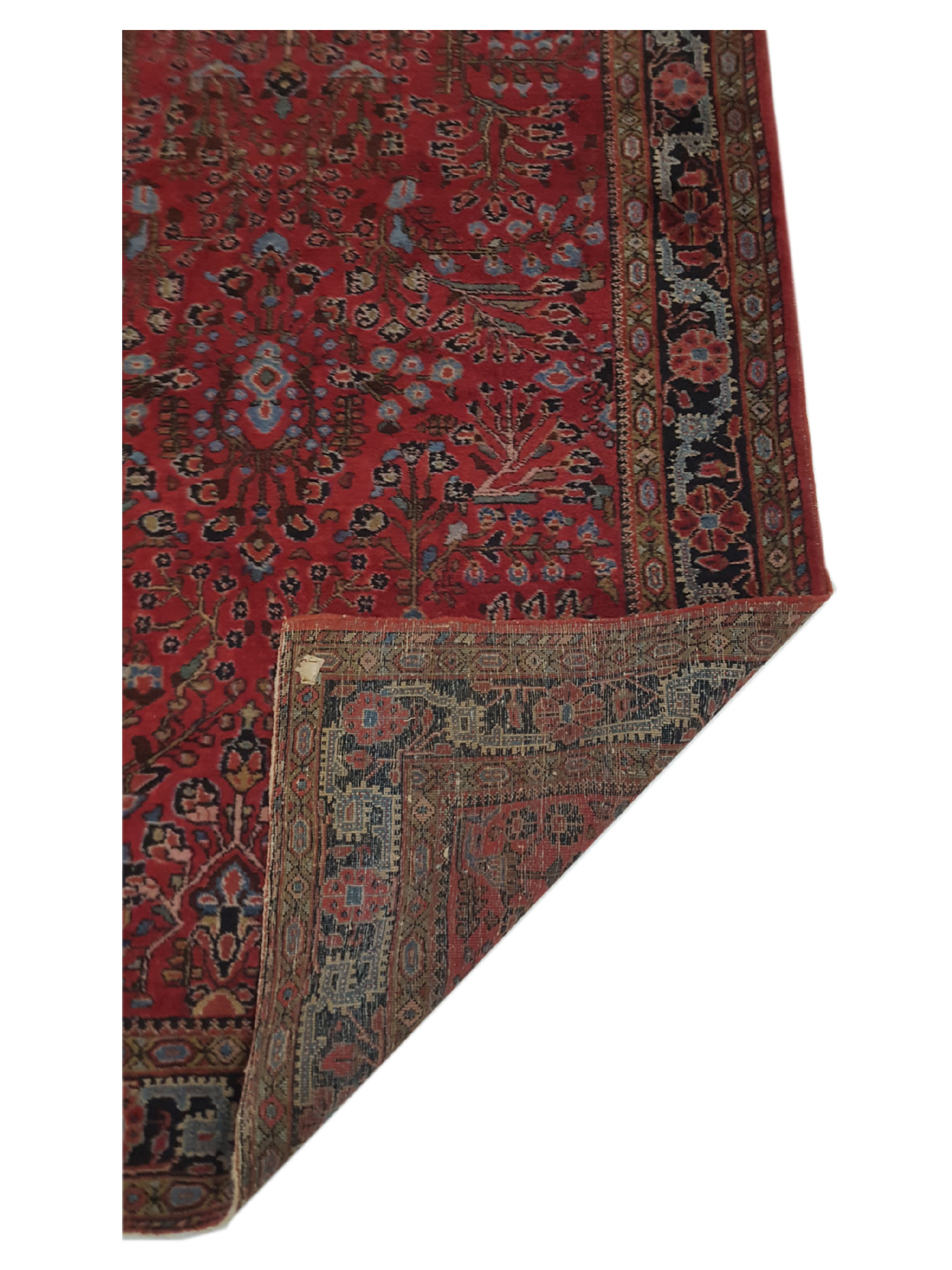 Antique Sarouk Burgundy 5x7 - Image 3 of 6