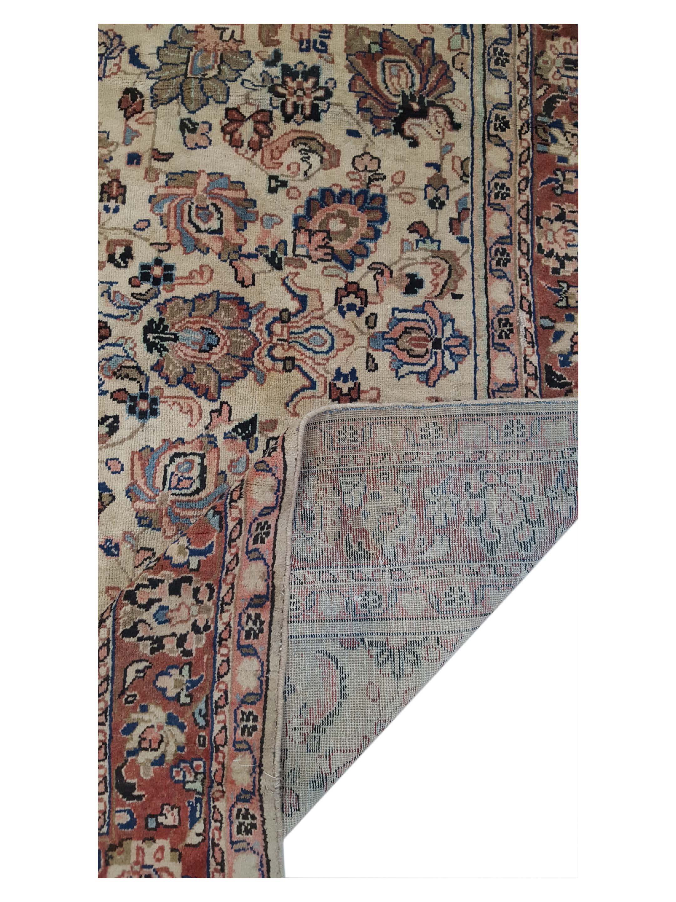 Mahal Hand Knotted Ivory 7x10 - Image 3 of 6