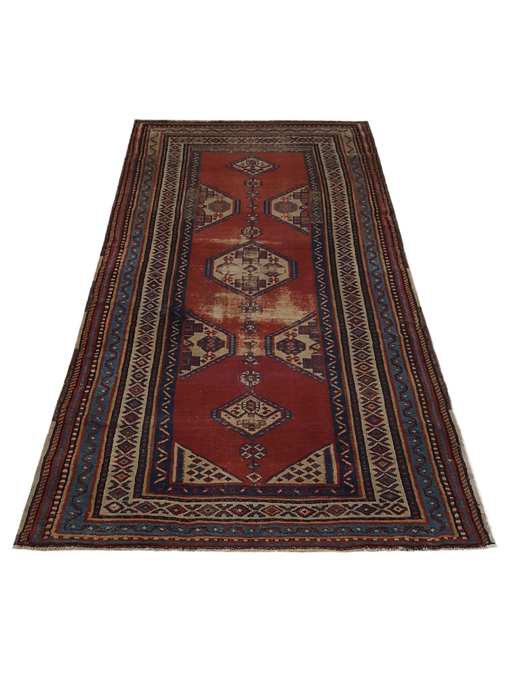 Antique Caucasian Rust 4x8 - Image 2 of 6