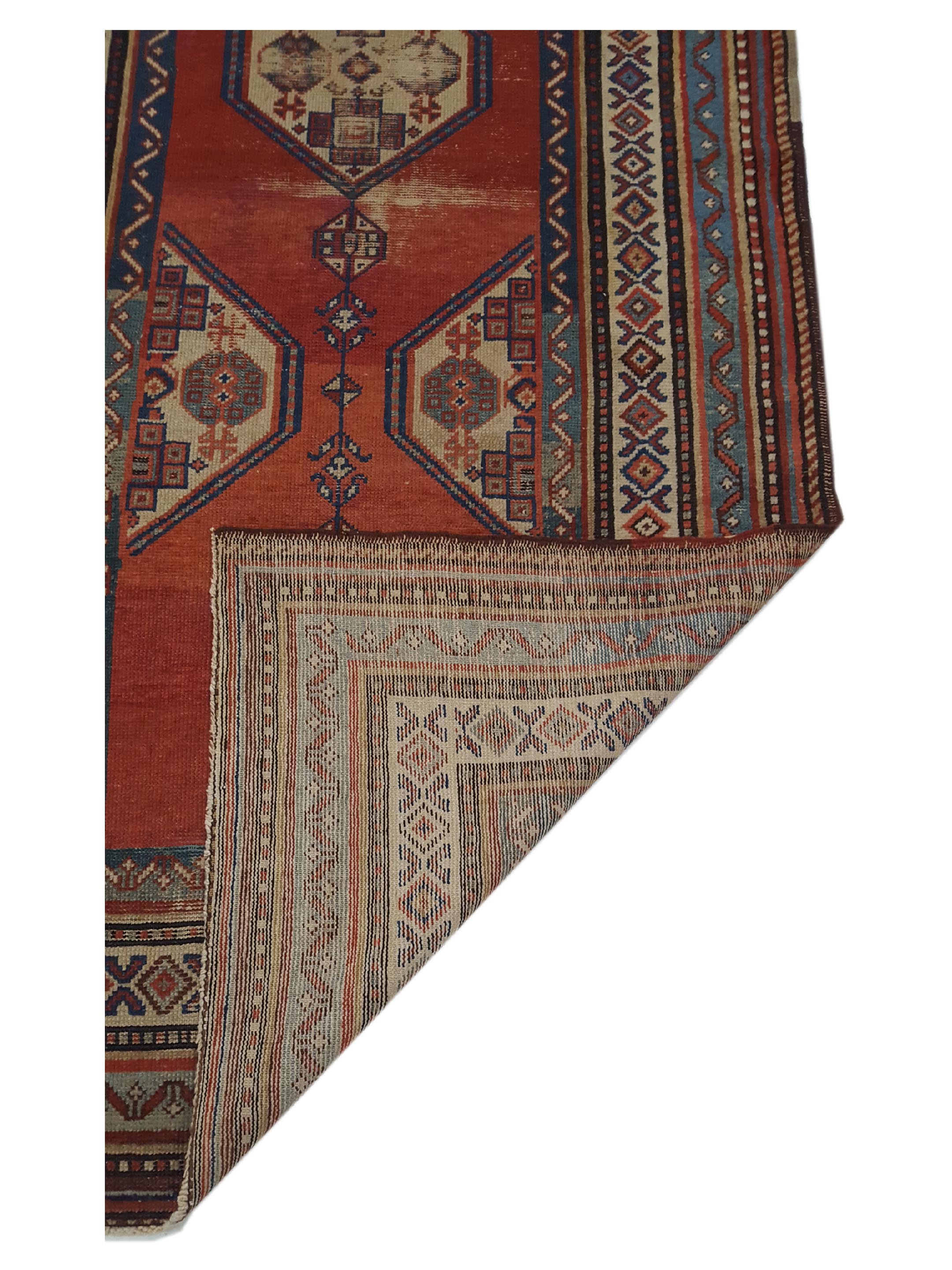 Antique Caucasian Rust 4x8 - Image 3 of 6