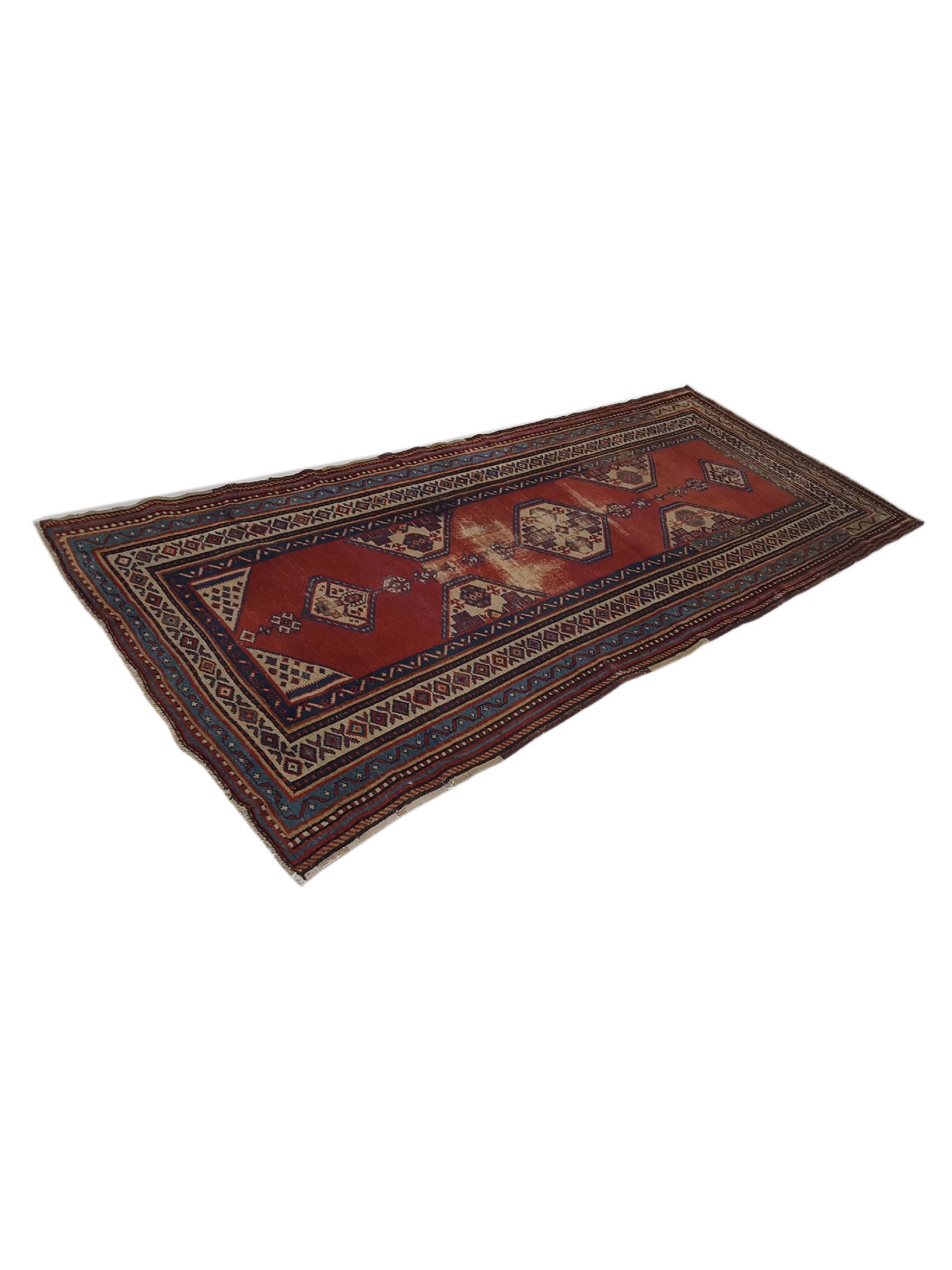 Antique Caucasian Rust 4x8 - Image 6 of 6