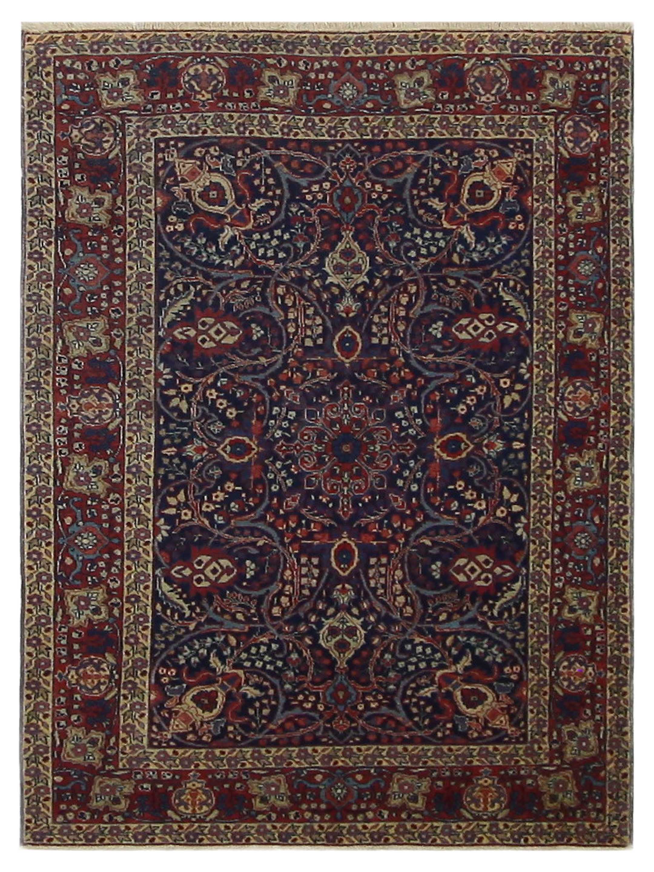 Antique Tabriz Navy 4x6