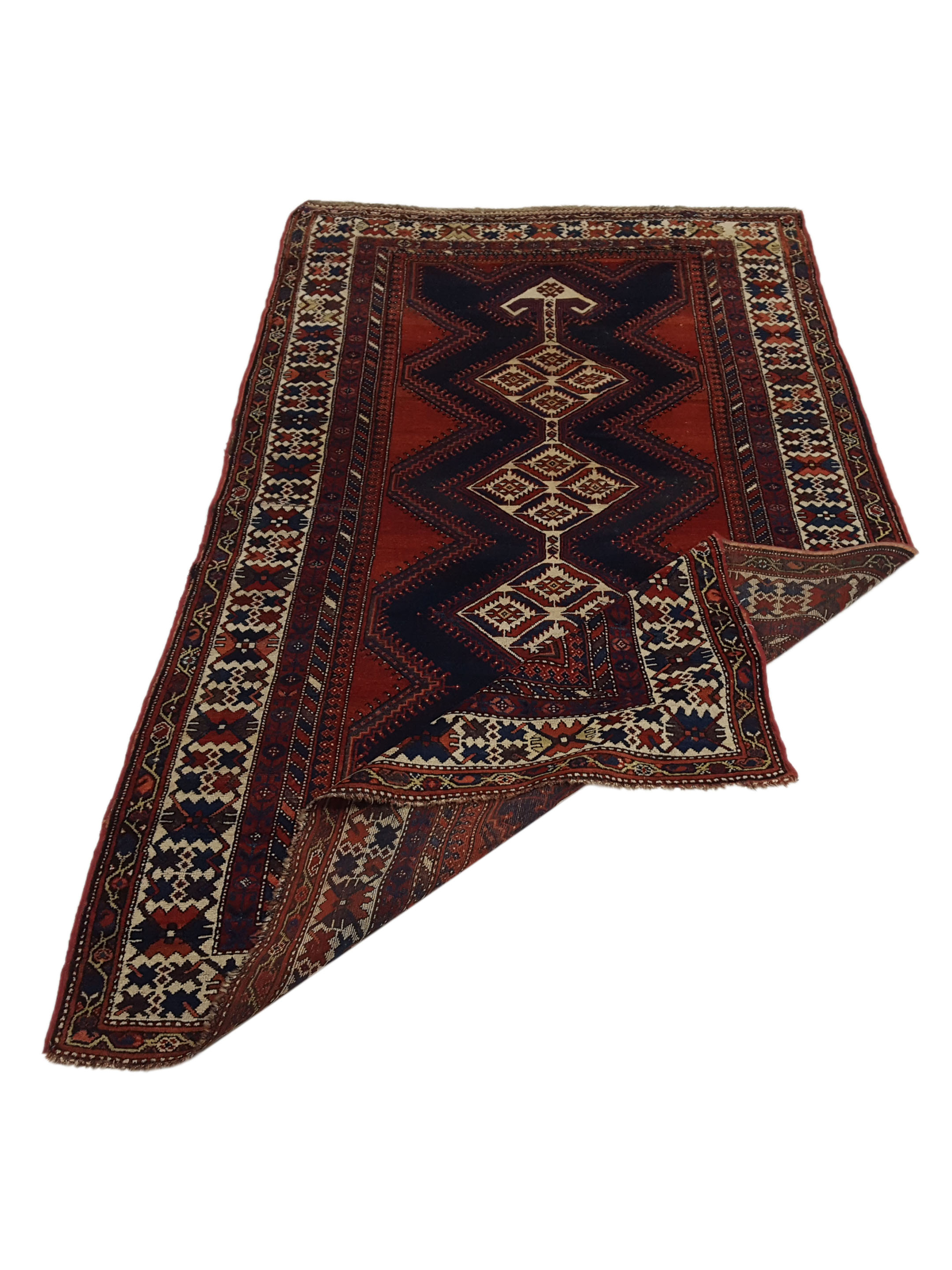 Antique Kurd Rust 5x9 - Image 7 of 7