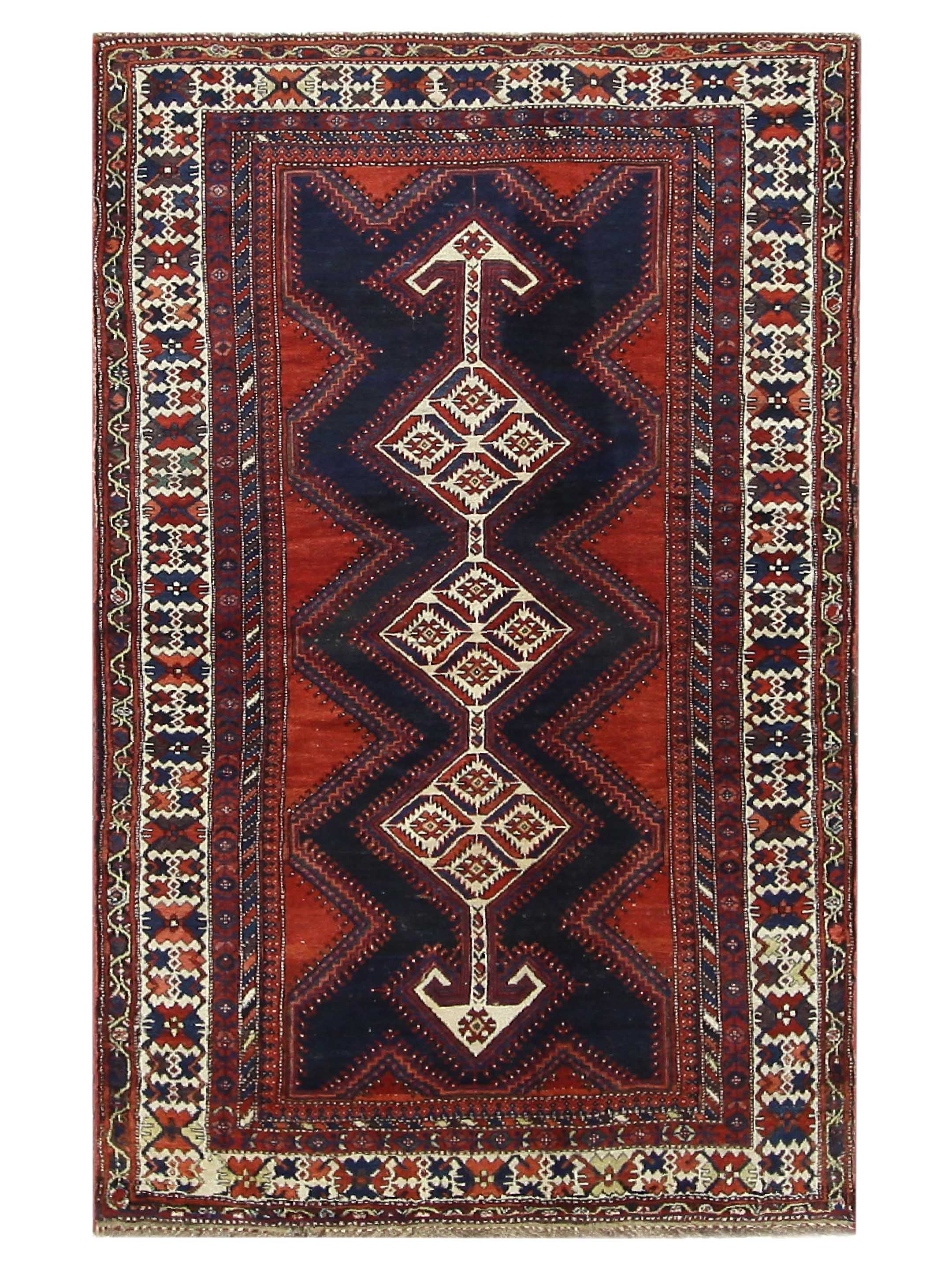 Antique Kurd Rust 5x9
