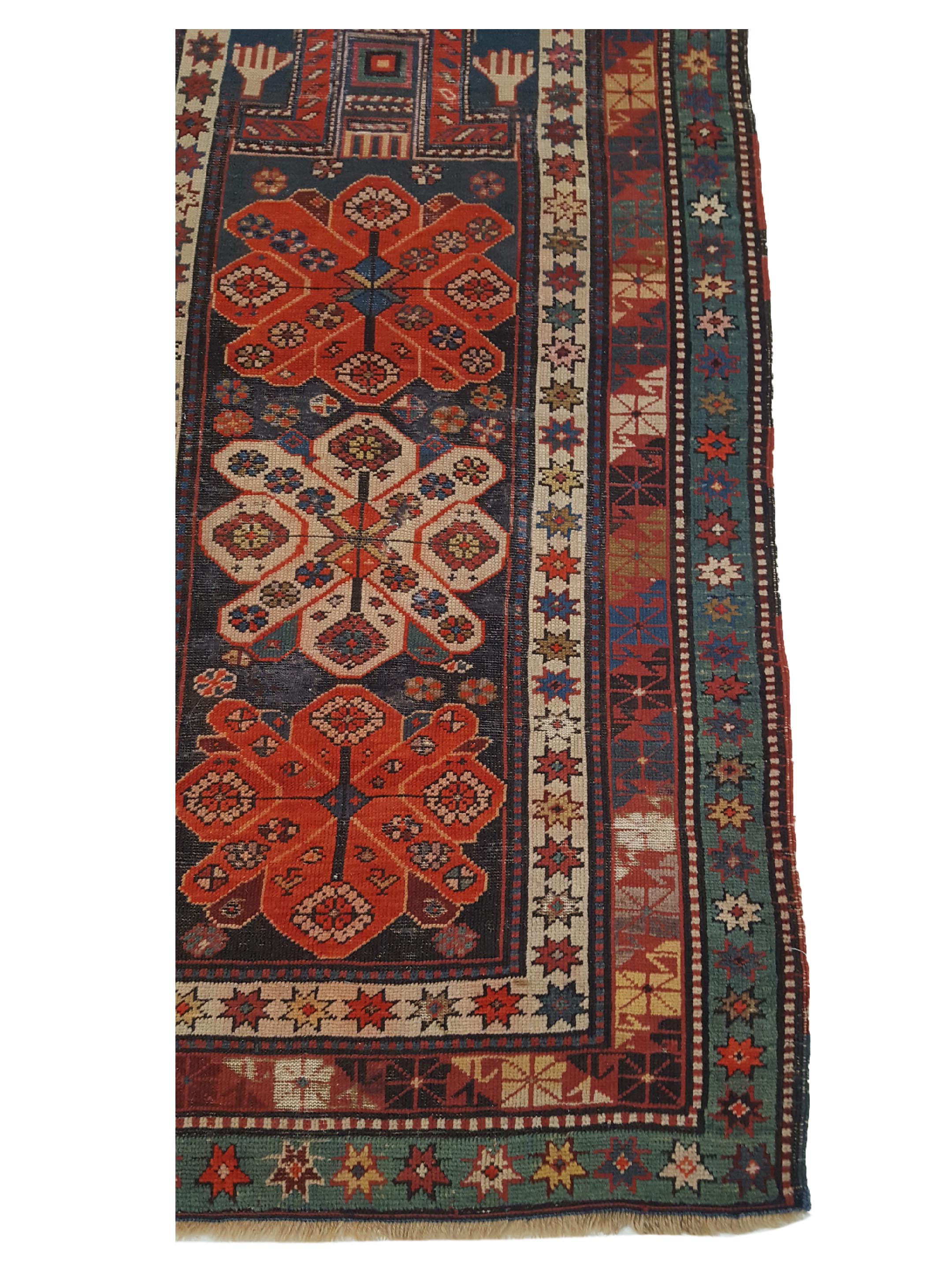 Antique Karabagh Brown 3x5 - Image 4 of 6