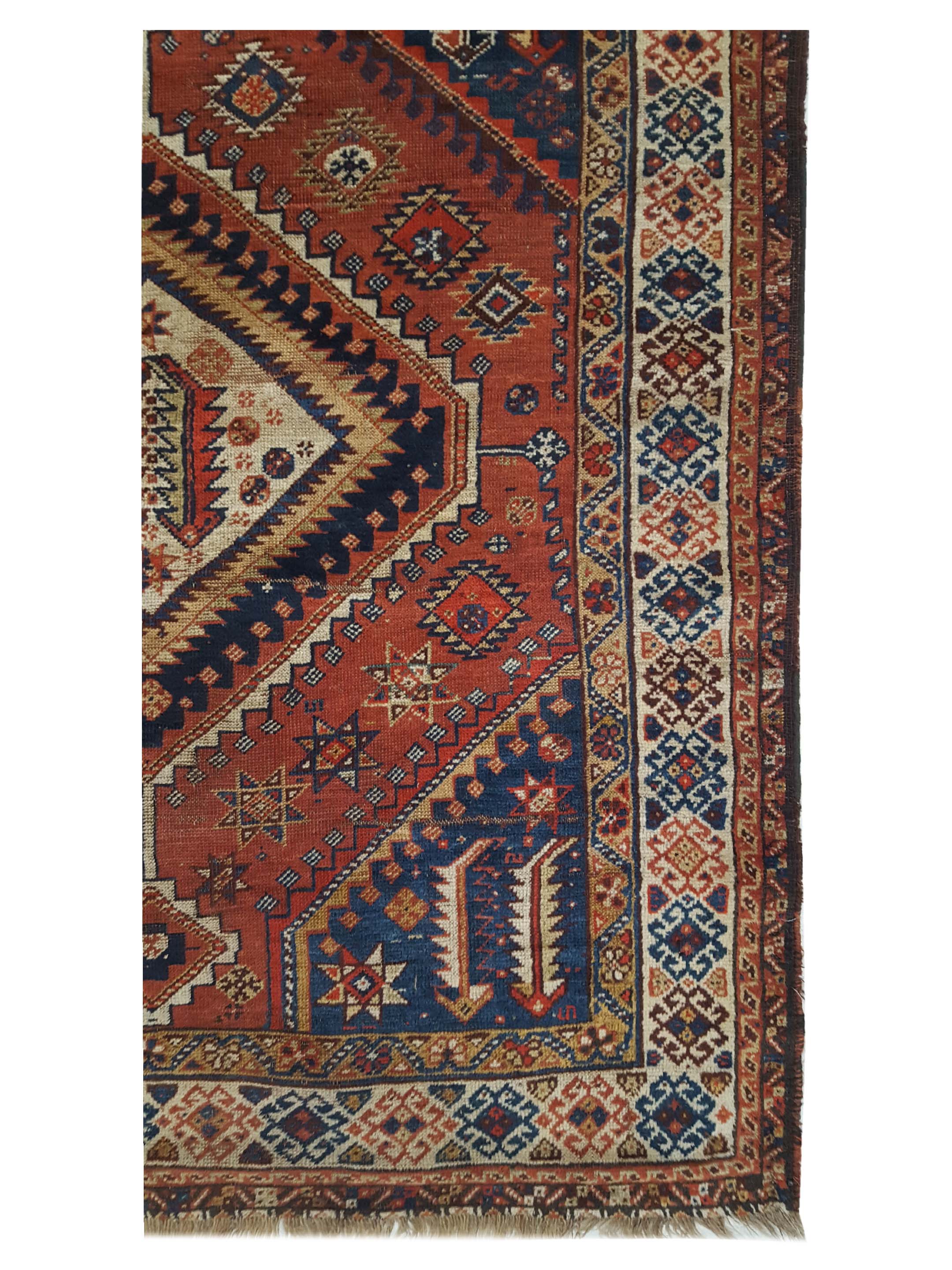 Antique Qashghai Brick 4x8 - Image 4 of 6