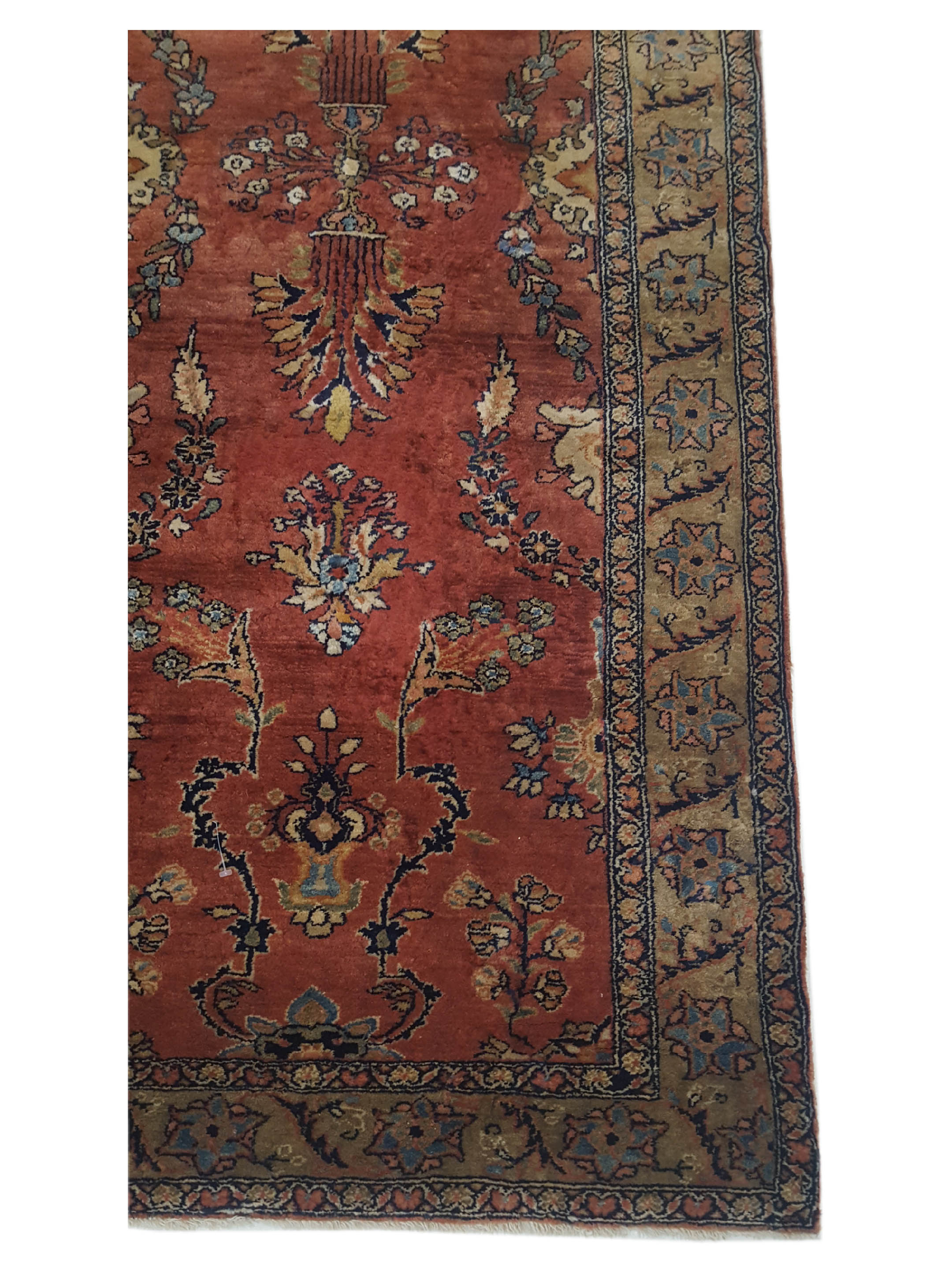 Antique Sarouk Burgundy 5x7 - Image 4 of 6