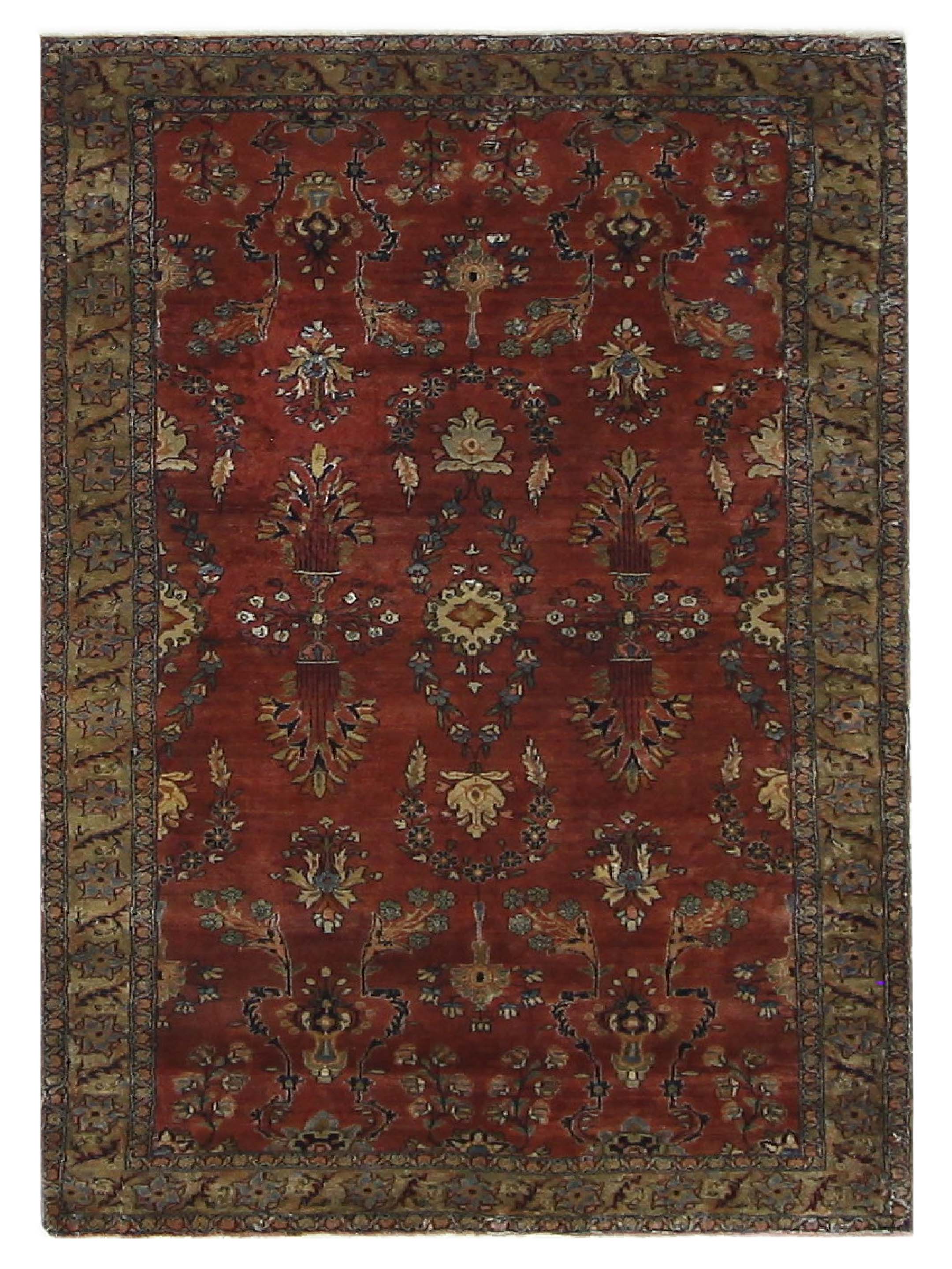 Antique Sarouk Burgundy 5x7