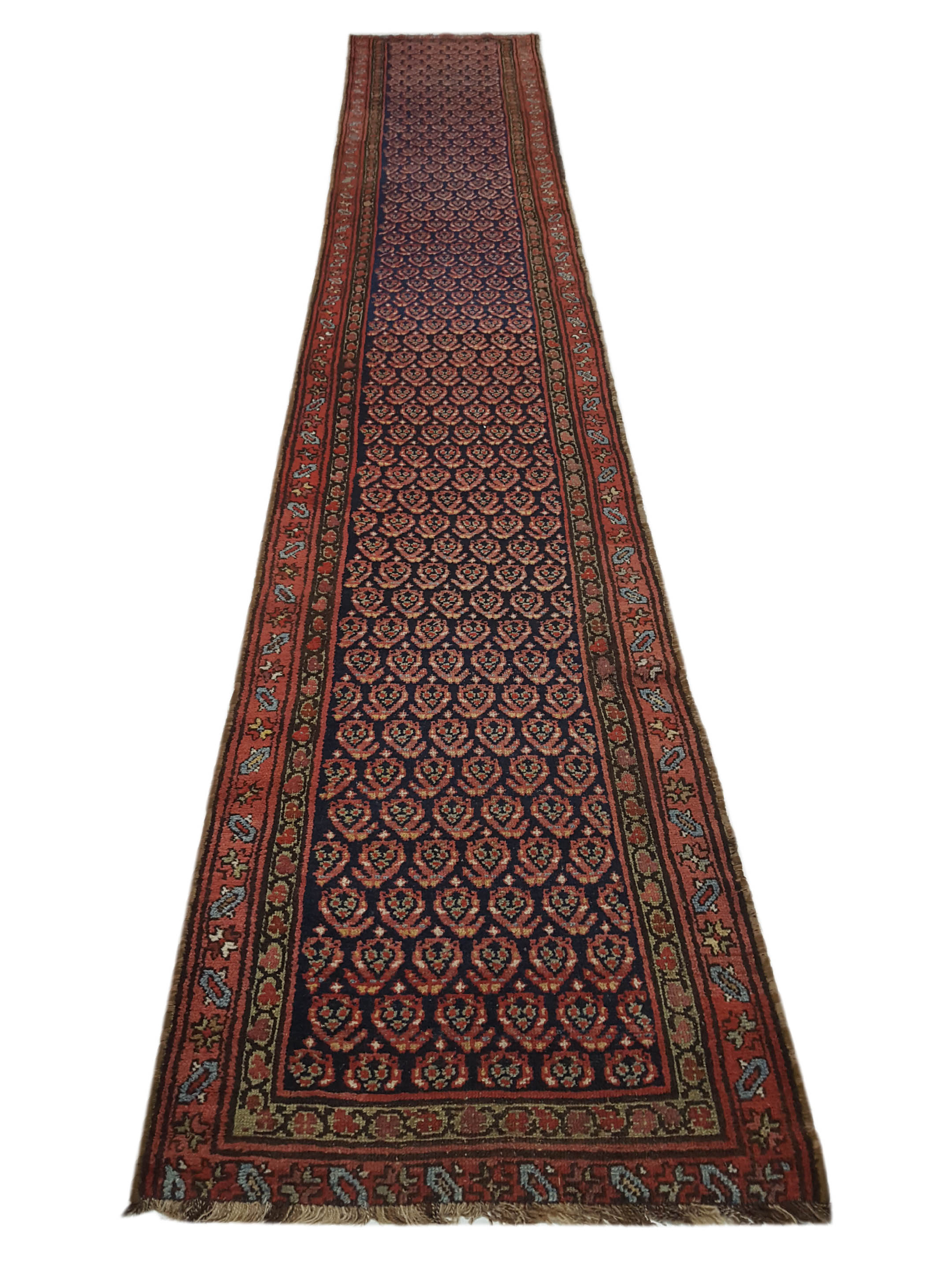 Antique Malayer Indigo 3x16 - Image 2 of 6