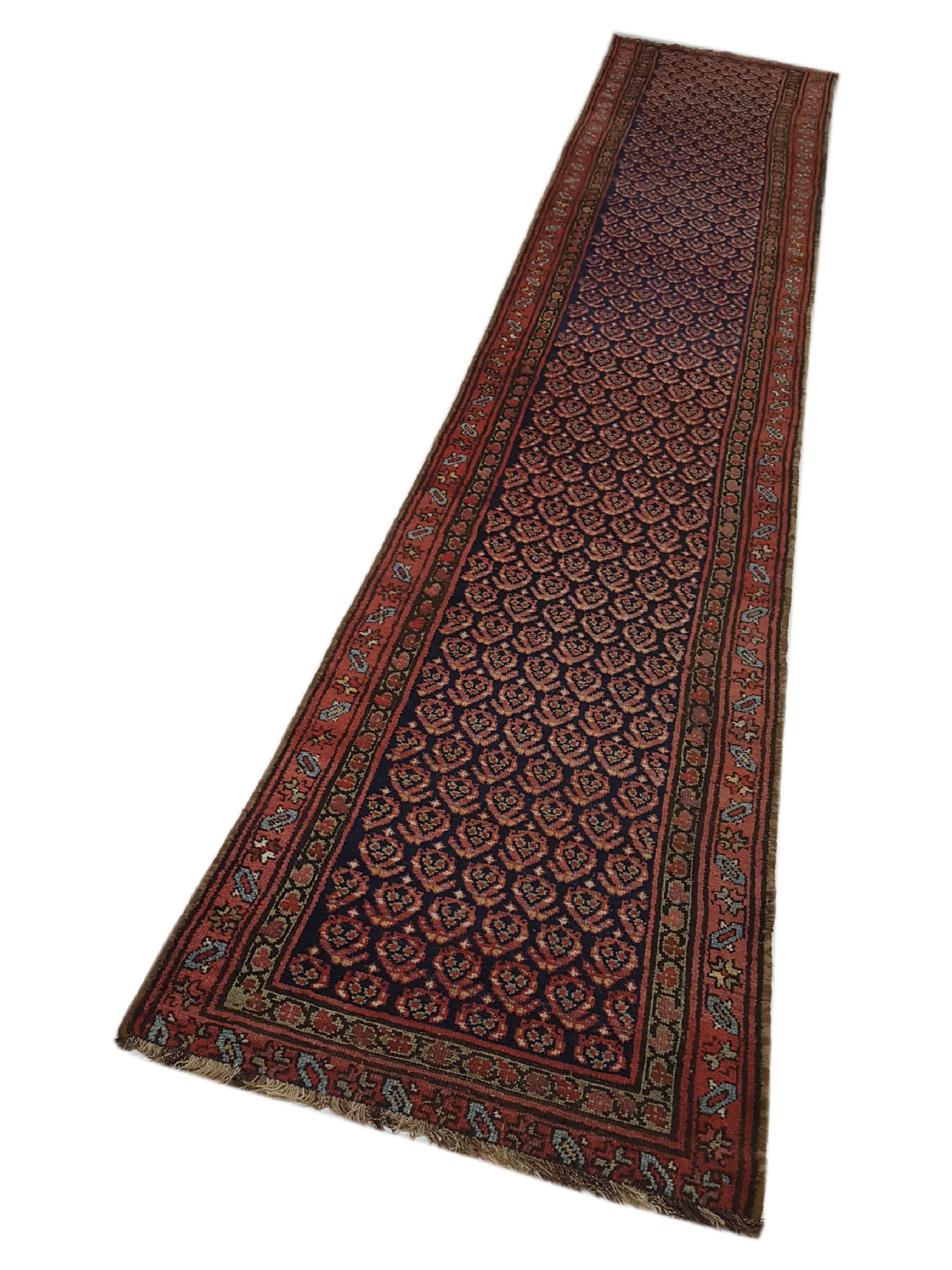 Antique Malayer Indigo 3x16 - Image 6 of 6