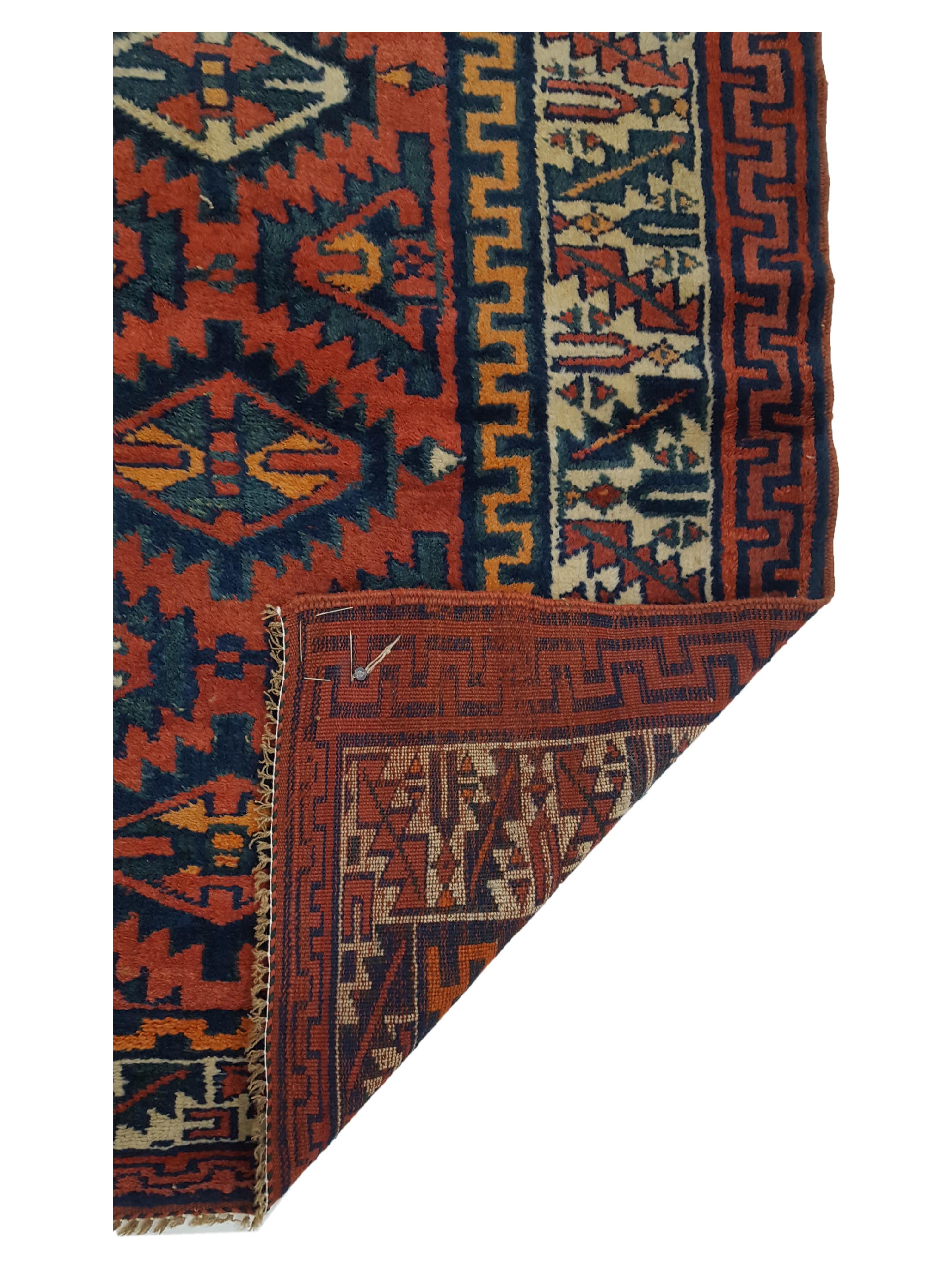Antique Bakhtiyari Brick 4x7 - Image 3 of 6