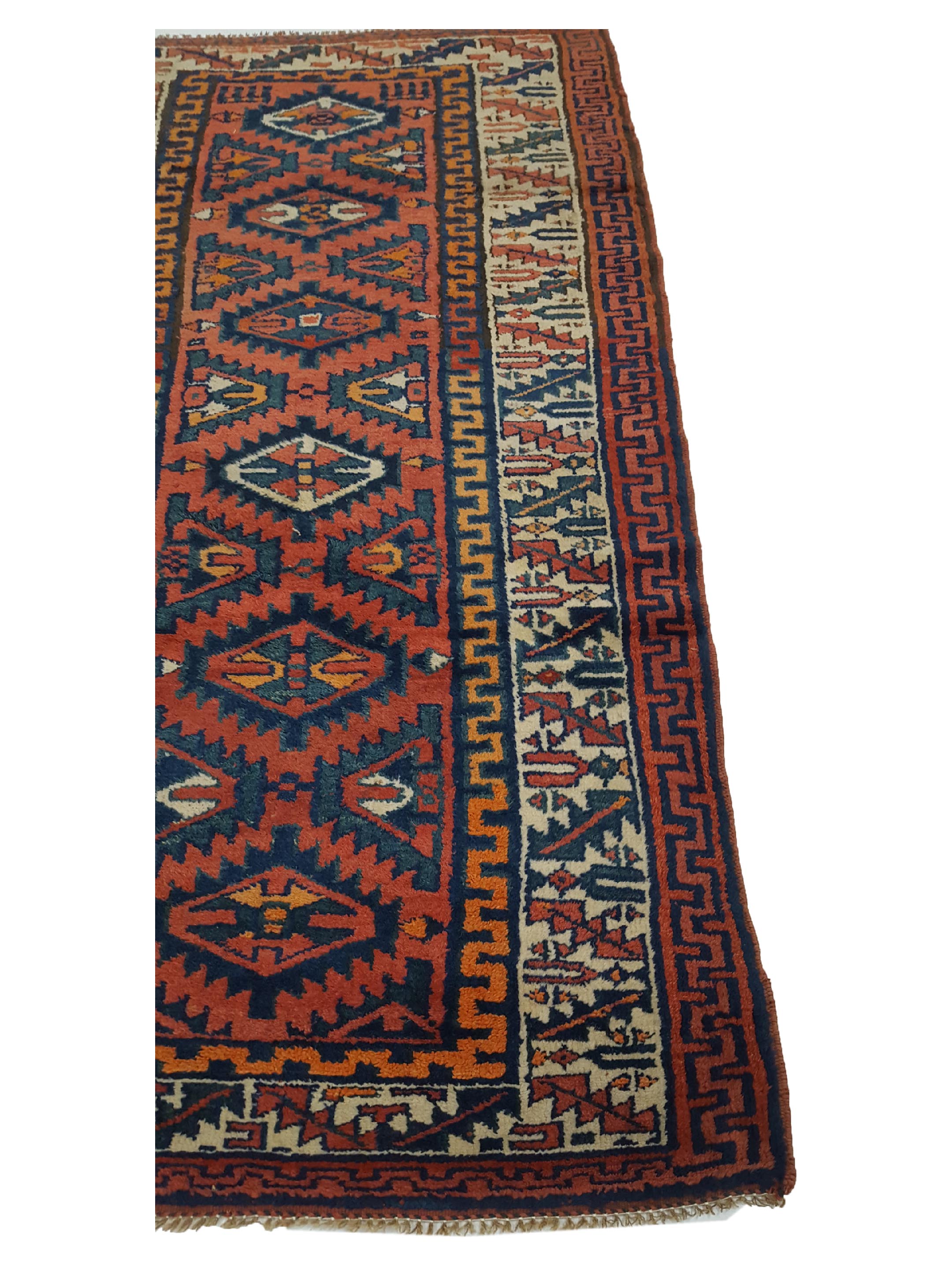 Antique Bakhtiyari Brick 4x7 - Image 4 of 6