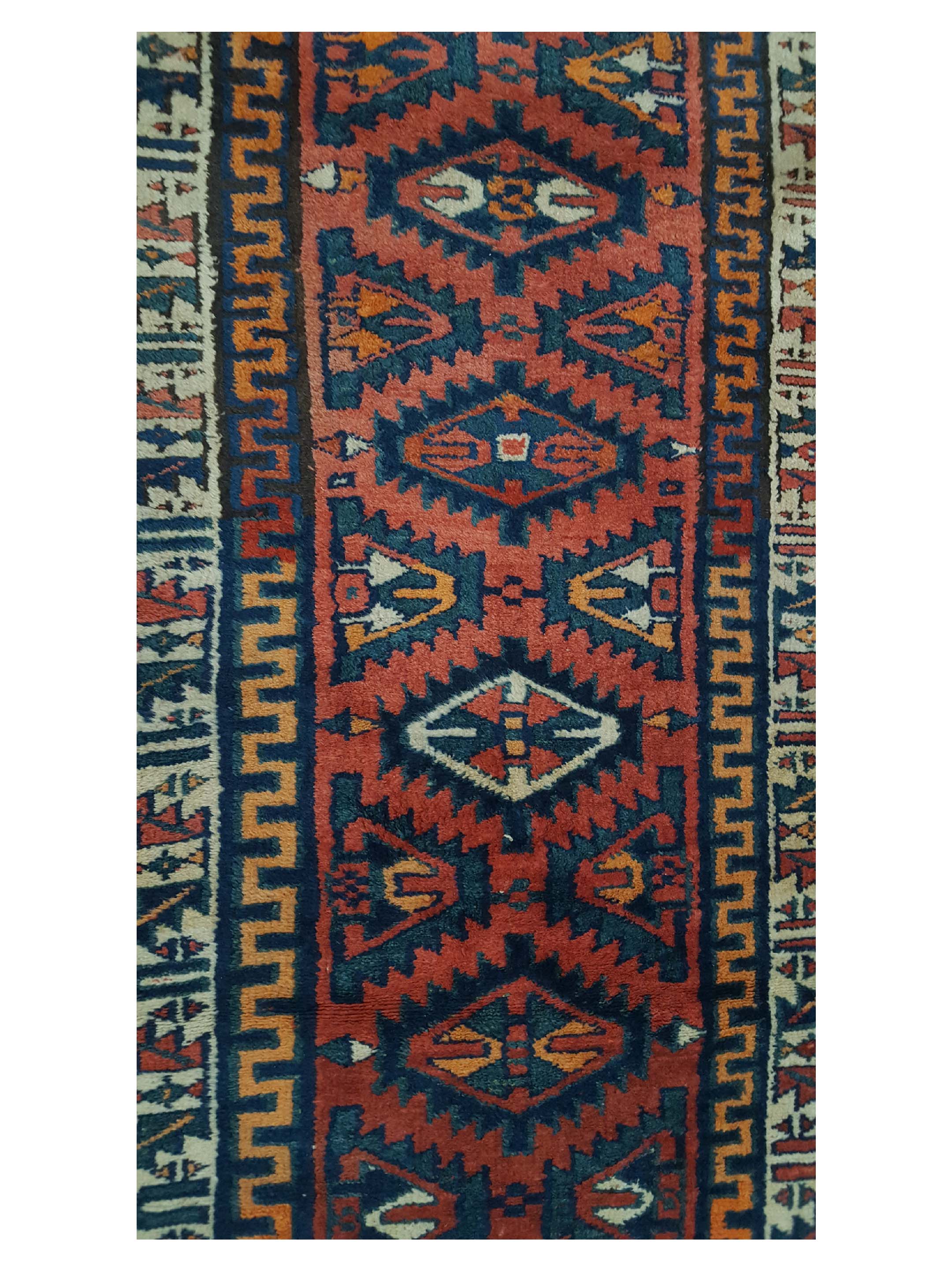 Antique Bakhtiyari Brick 4x7 - Image 5 of 6