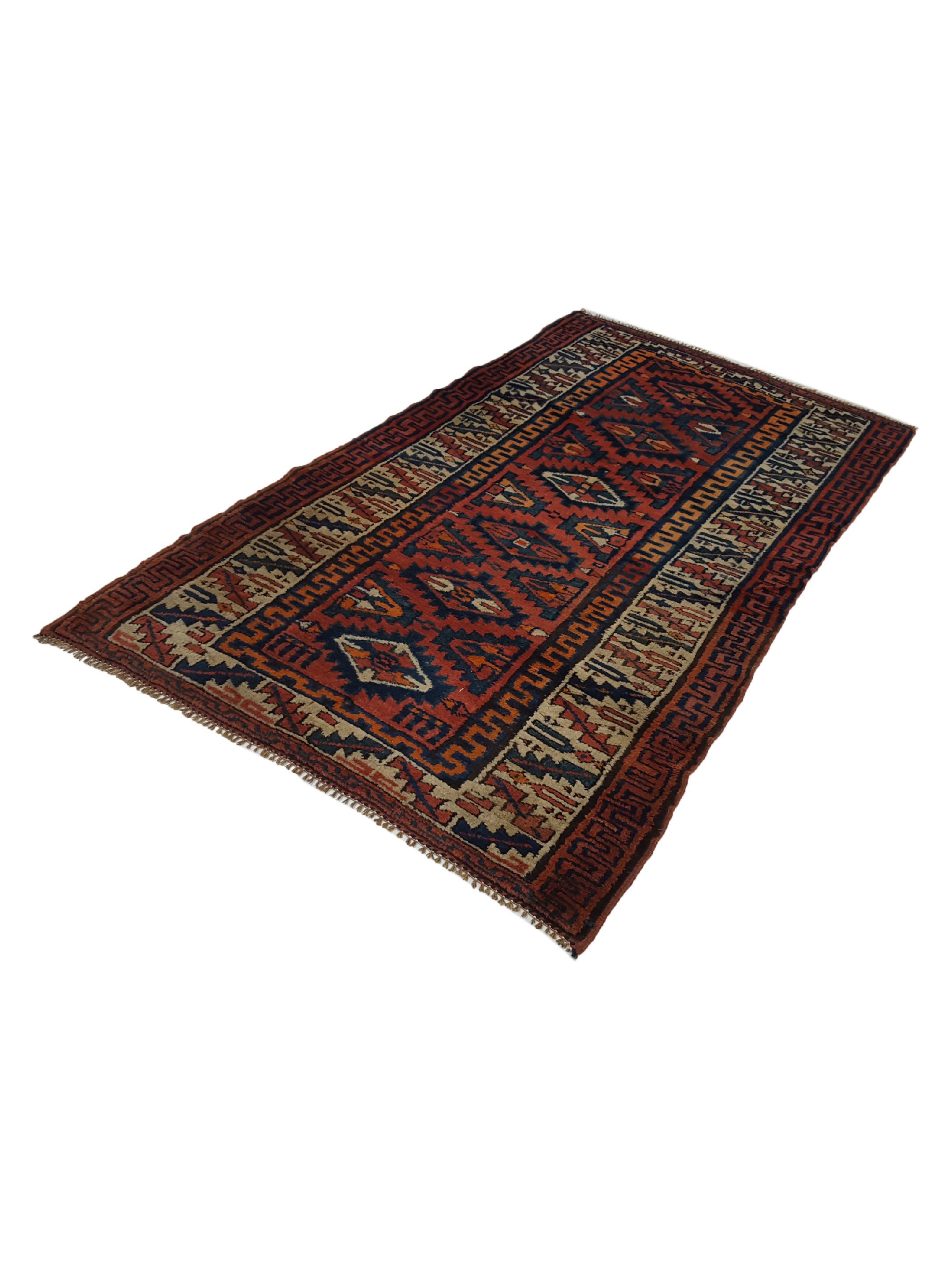 Antique Bakhtiyari Brick 4x7 - Image 6 of 6