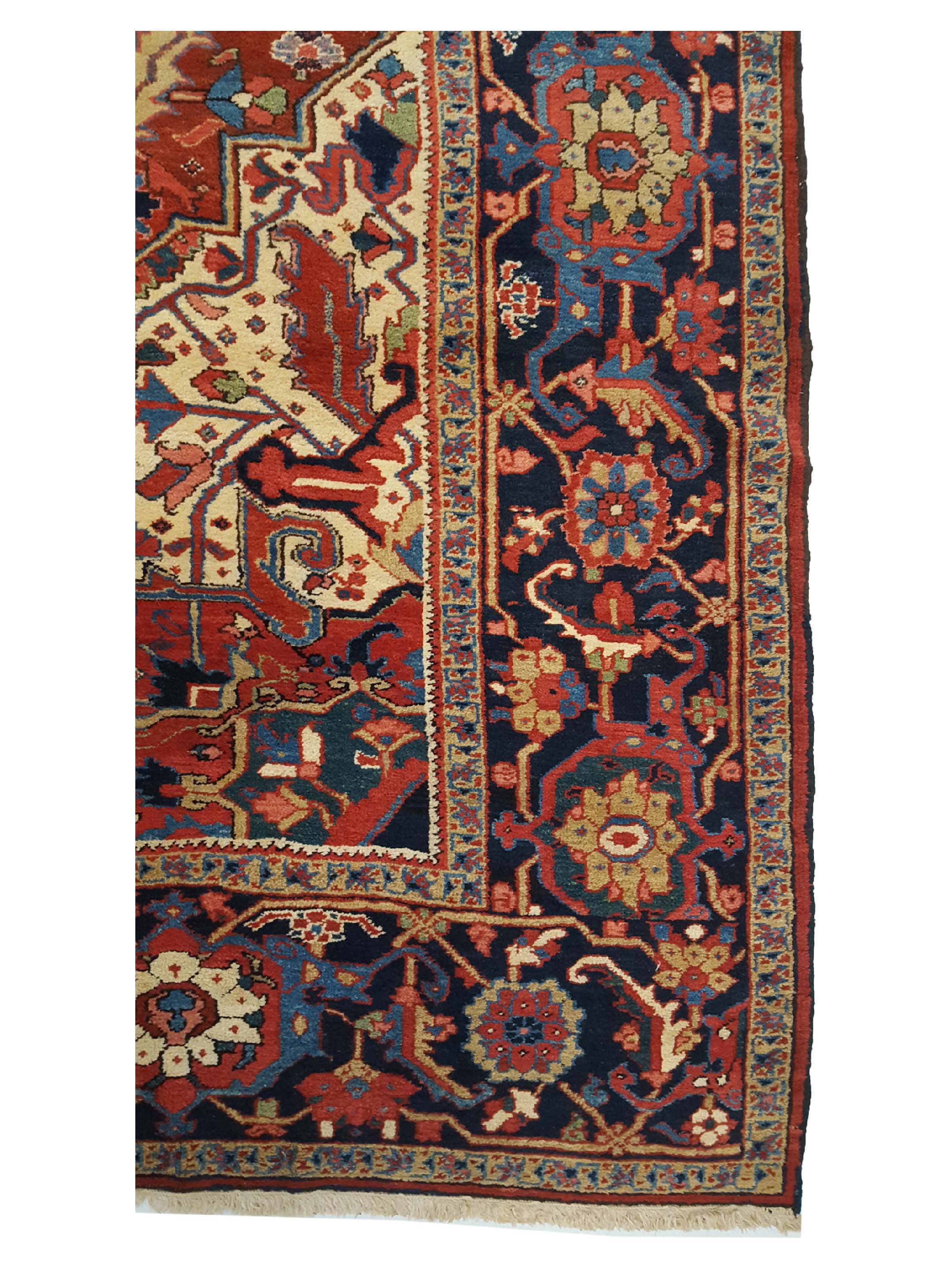 Antique Heriz Rust 12x15 - Image 4 of 6