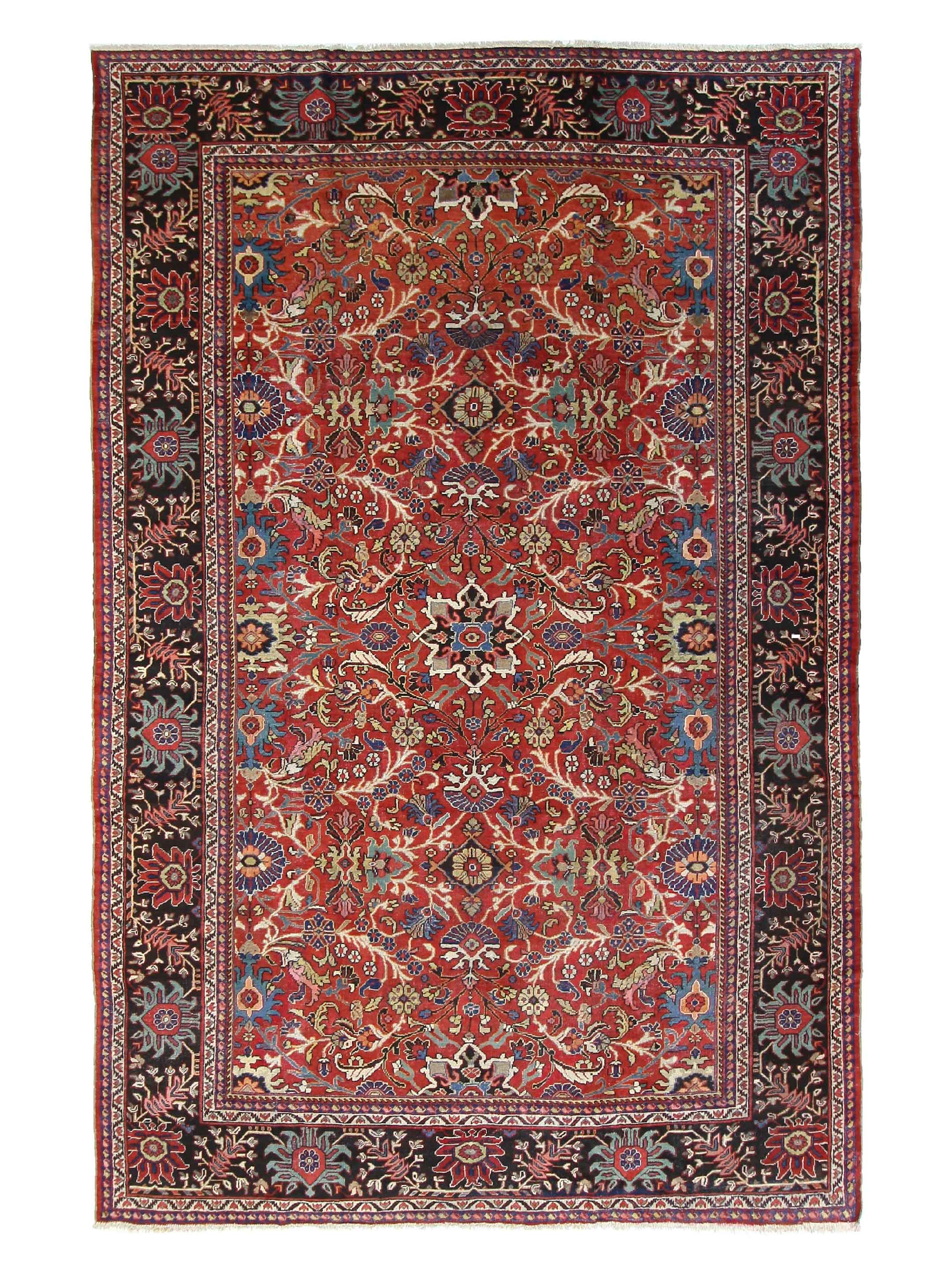 Antique Mahal Rust 11x17