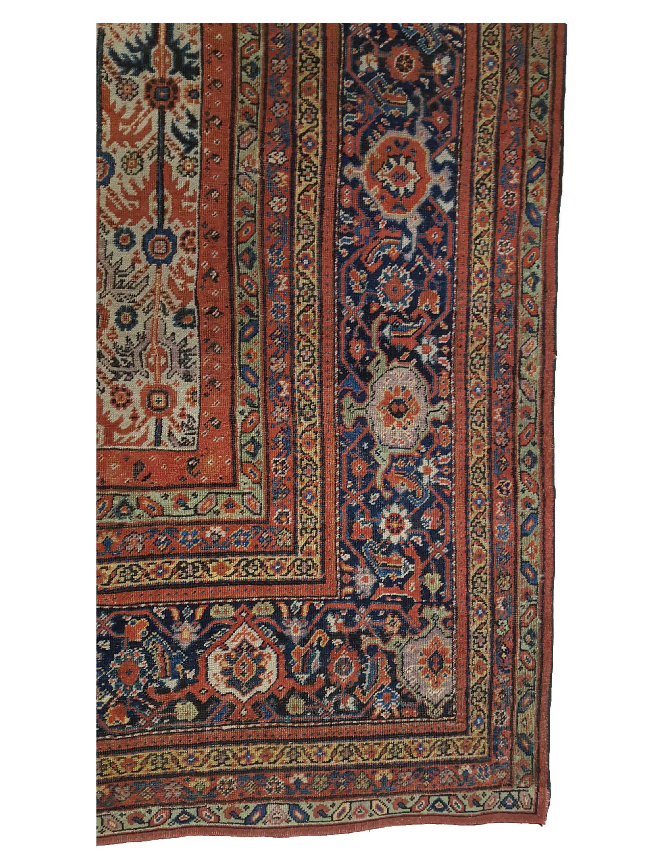 Antique Sultanabad Ivory 12x16 - Image 4 of 6