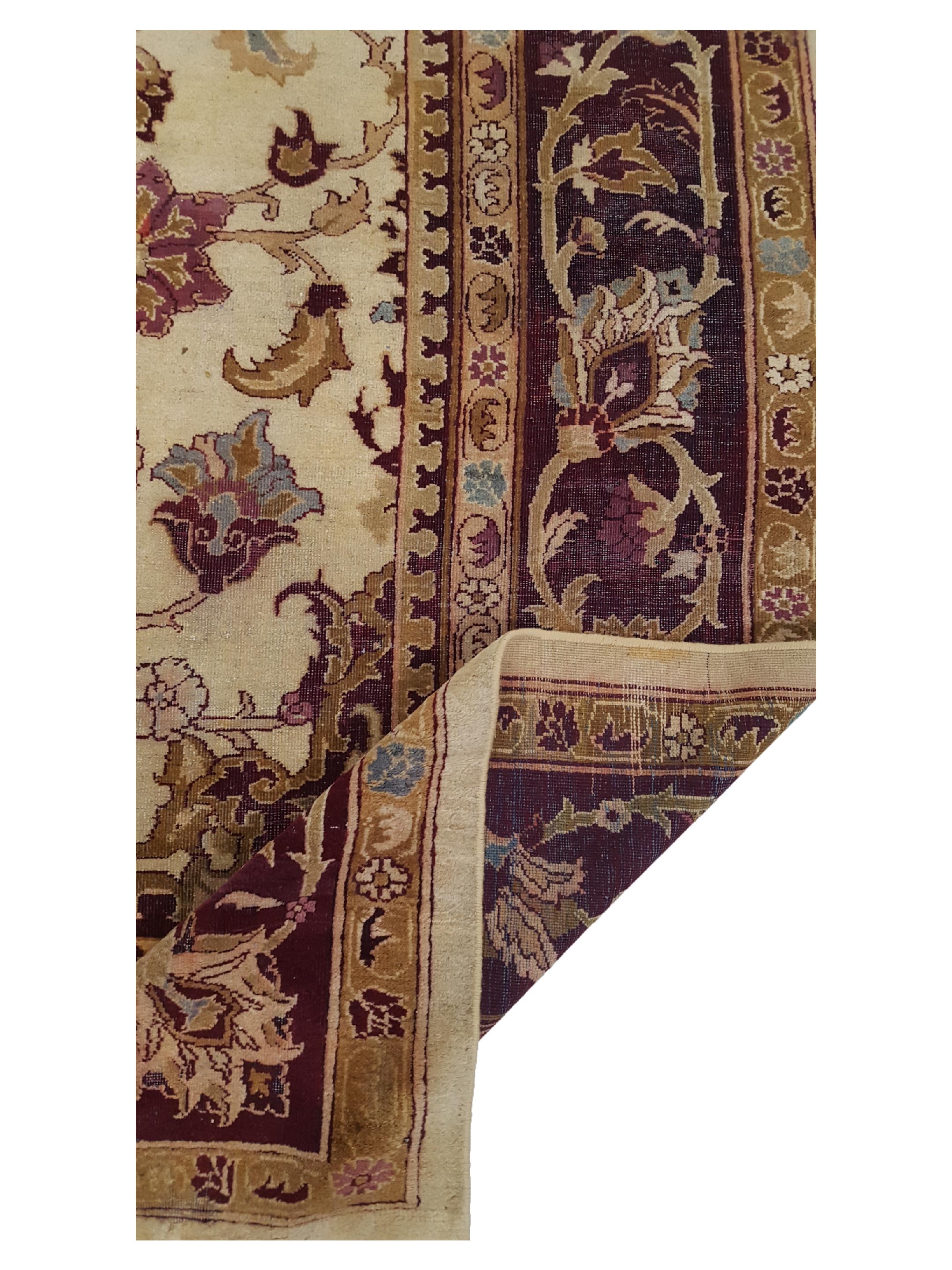 Antique Agra Gold 10x13 - Image 3 of 6