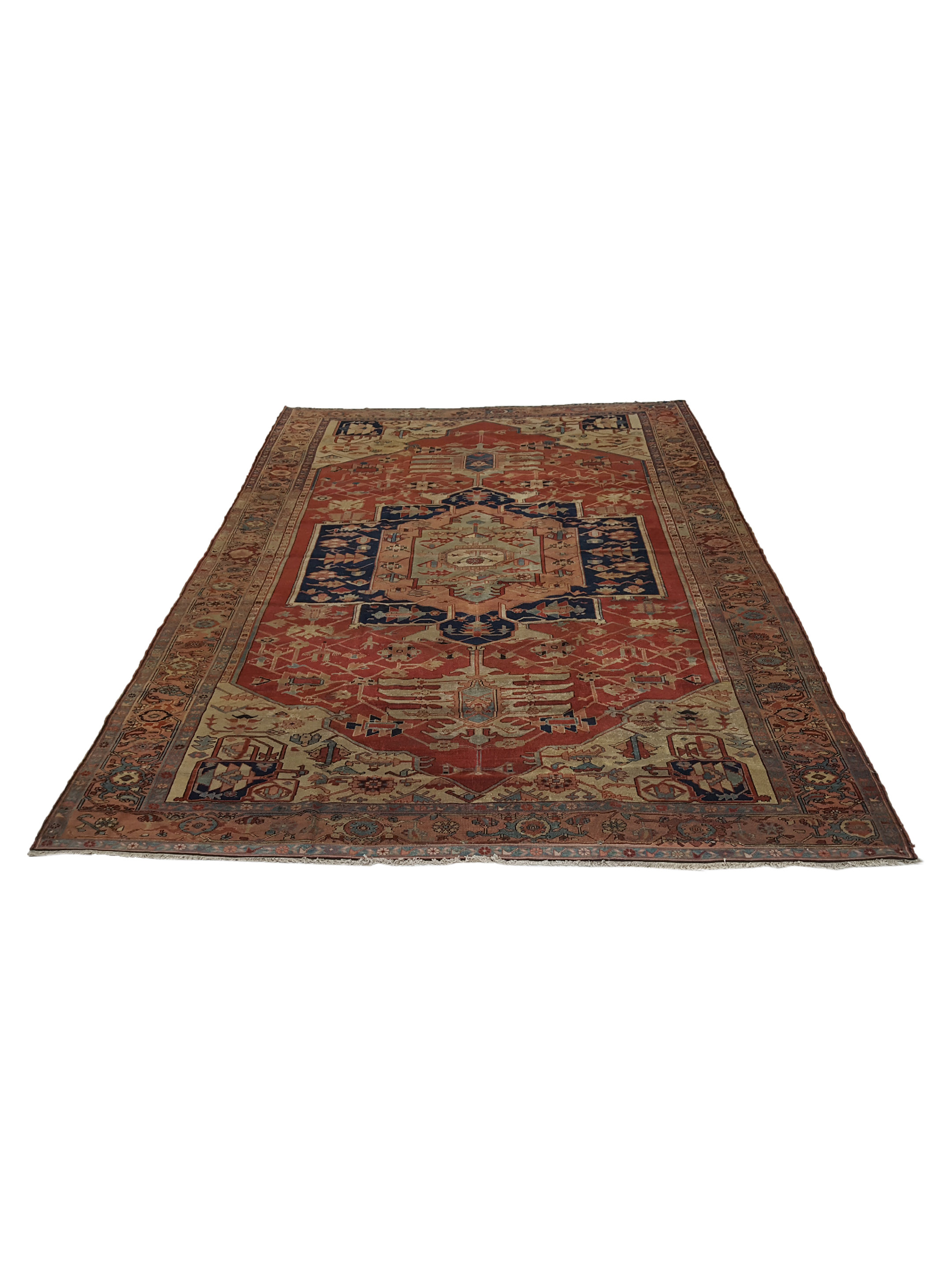 Antique Serapi Rust 9x13 - Image 2 of 6