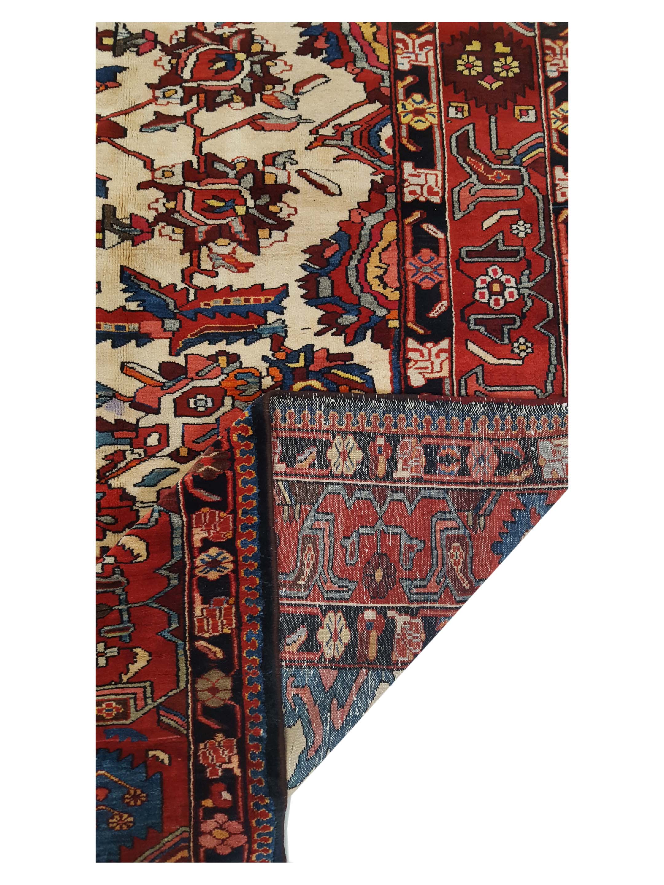 Antique Bakhtiyari Beige 10x14 - Image 3 of 6
