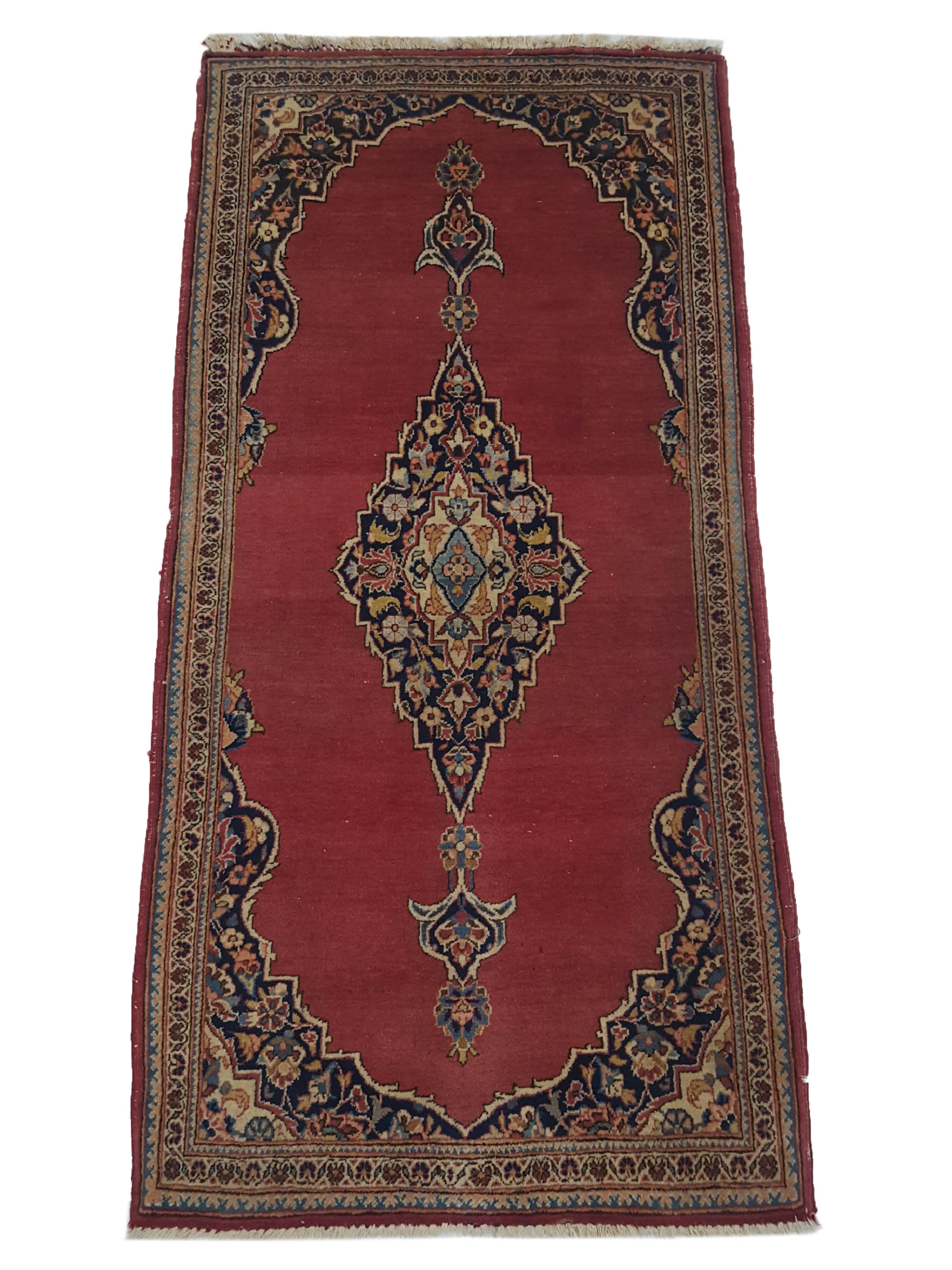 Antique Kashan Rust 2x4 - Image 2 of 5