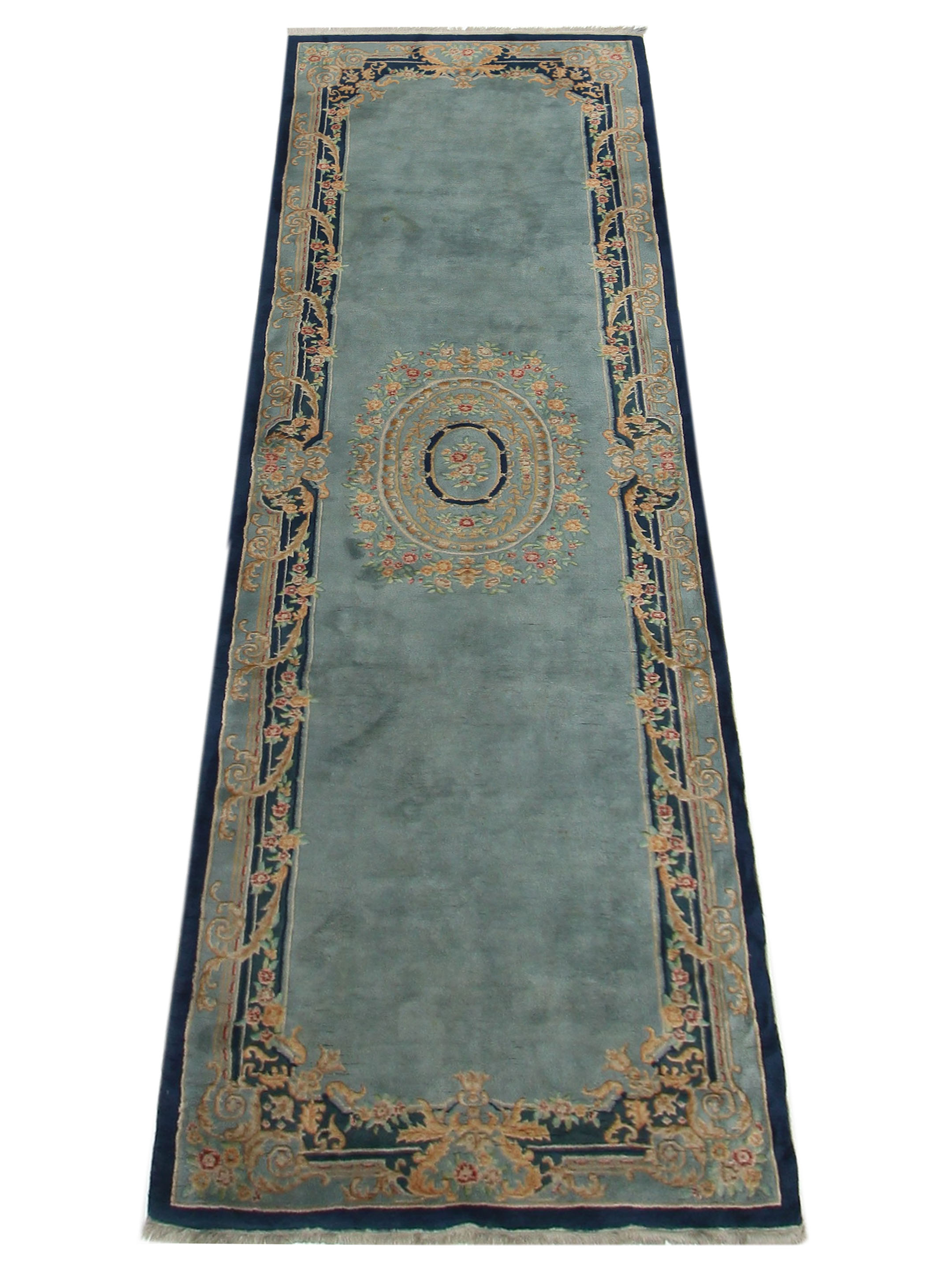 Antique Art Deco Blue 5x16 - Image 2 of 7