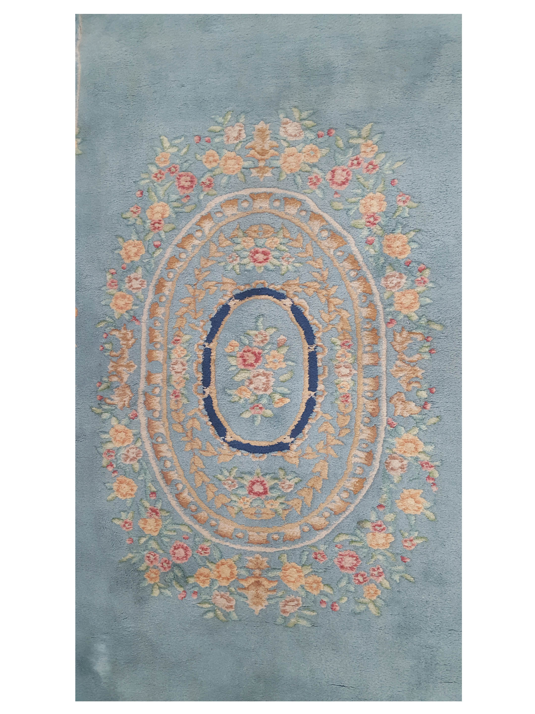 Antique Art Deco Blue 5x16 - Image 4 of 7